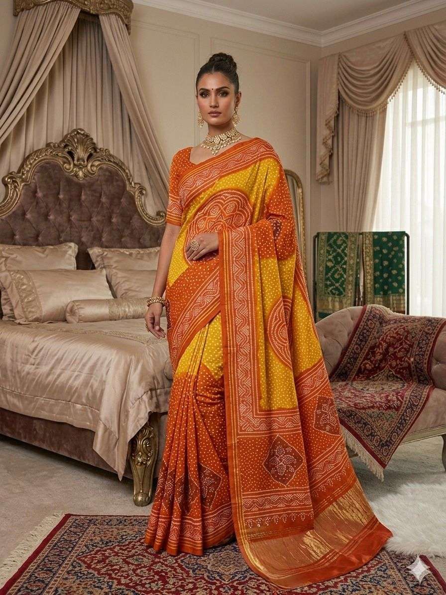  now Pure and soft Gajji Silk fancy and classic fantastic fa...