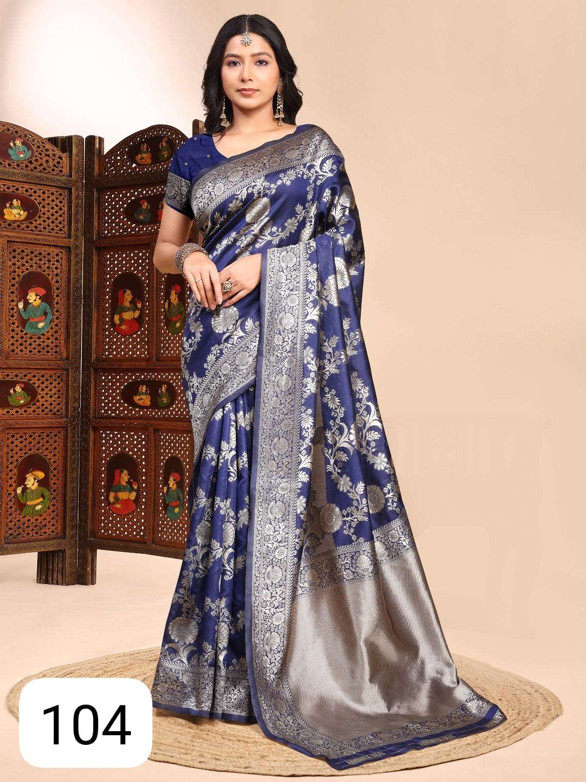 PC PREET DESIGNER LICHI SILK FANCY FABRIC SAREE WHOLESALE IN...