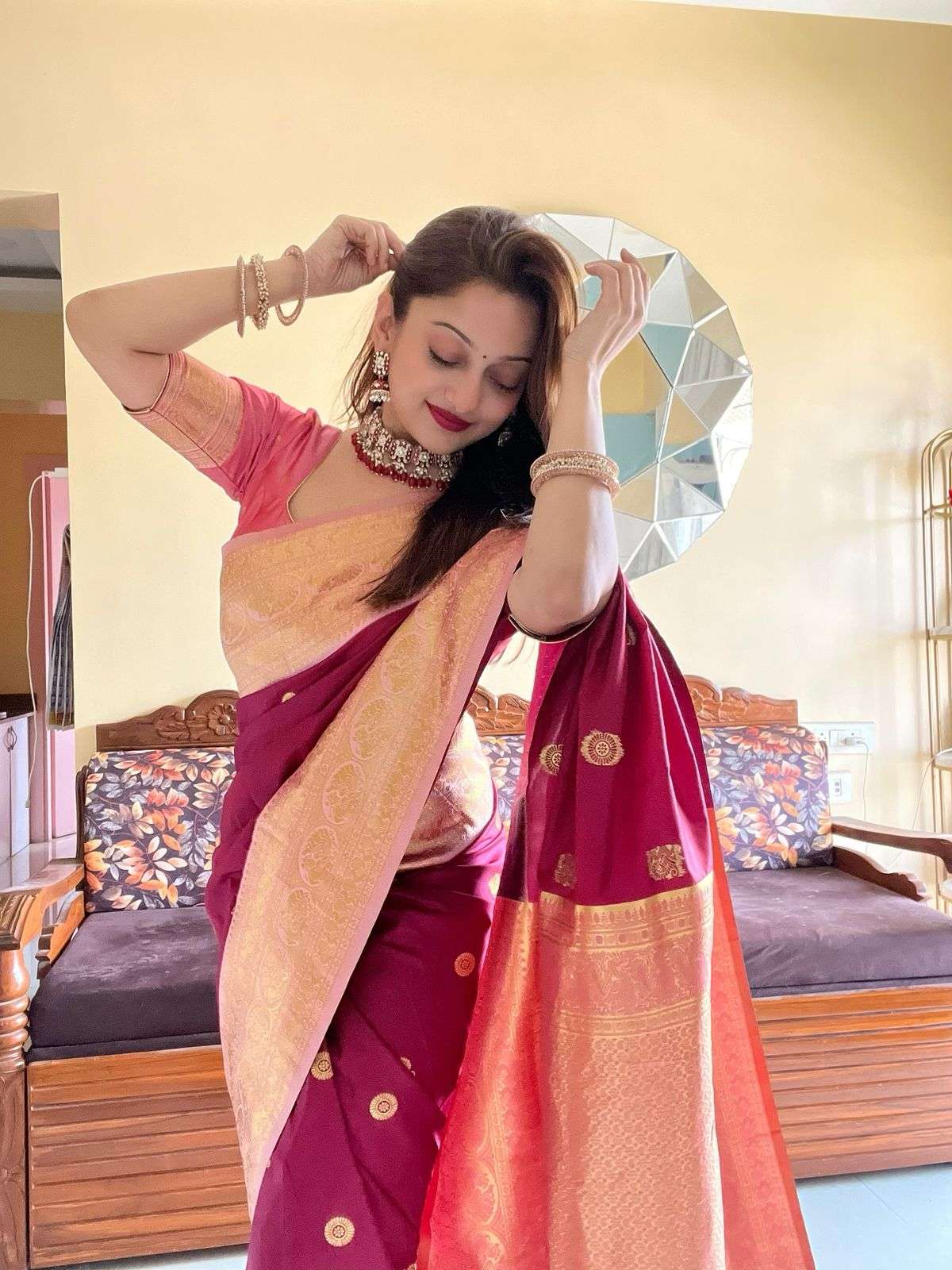 Princess vol 7 premium and classic pure and soft silk fabric...