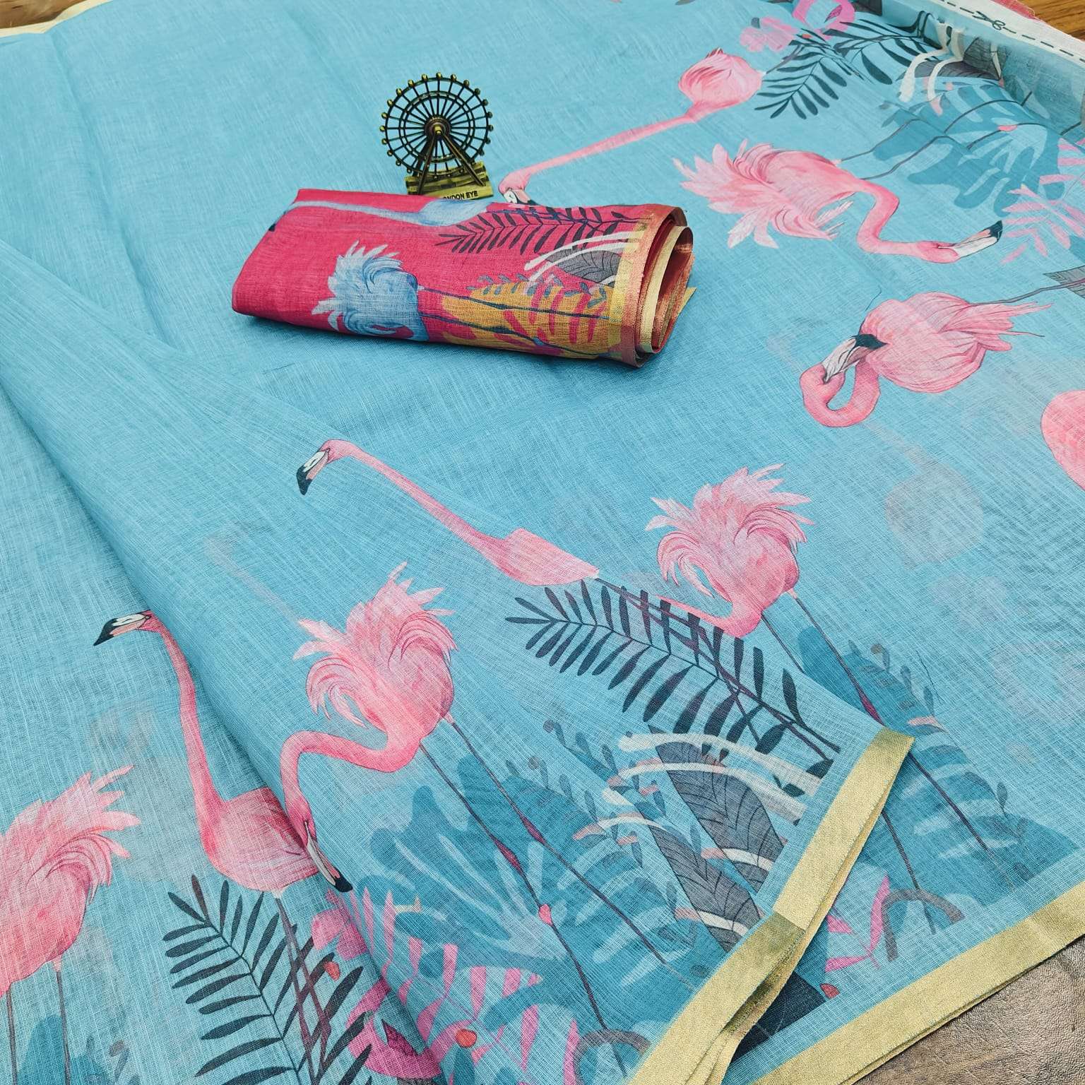 Pure and Soft Linen Cotton fabric with beautiful and elegant...