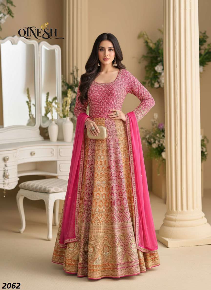 QTNESH 2049 TO 2062 TOP AND DUPATTA FAUX GEORGETTE FOR PARTY...