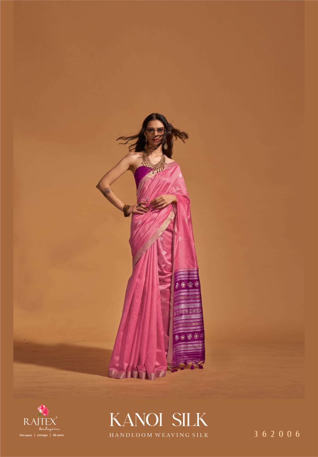 RAJTEX FABRICS KANOI SILK HANDLOOM WEAVING FANCY AND CLASSIC...