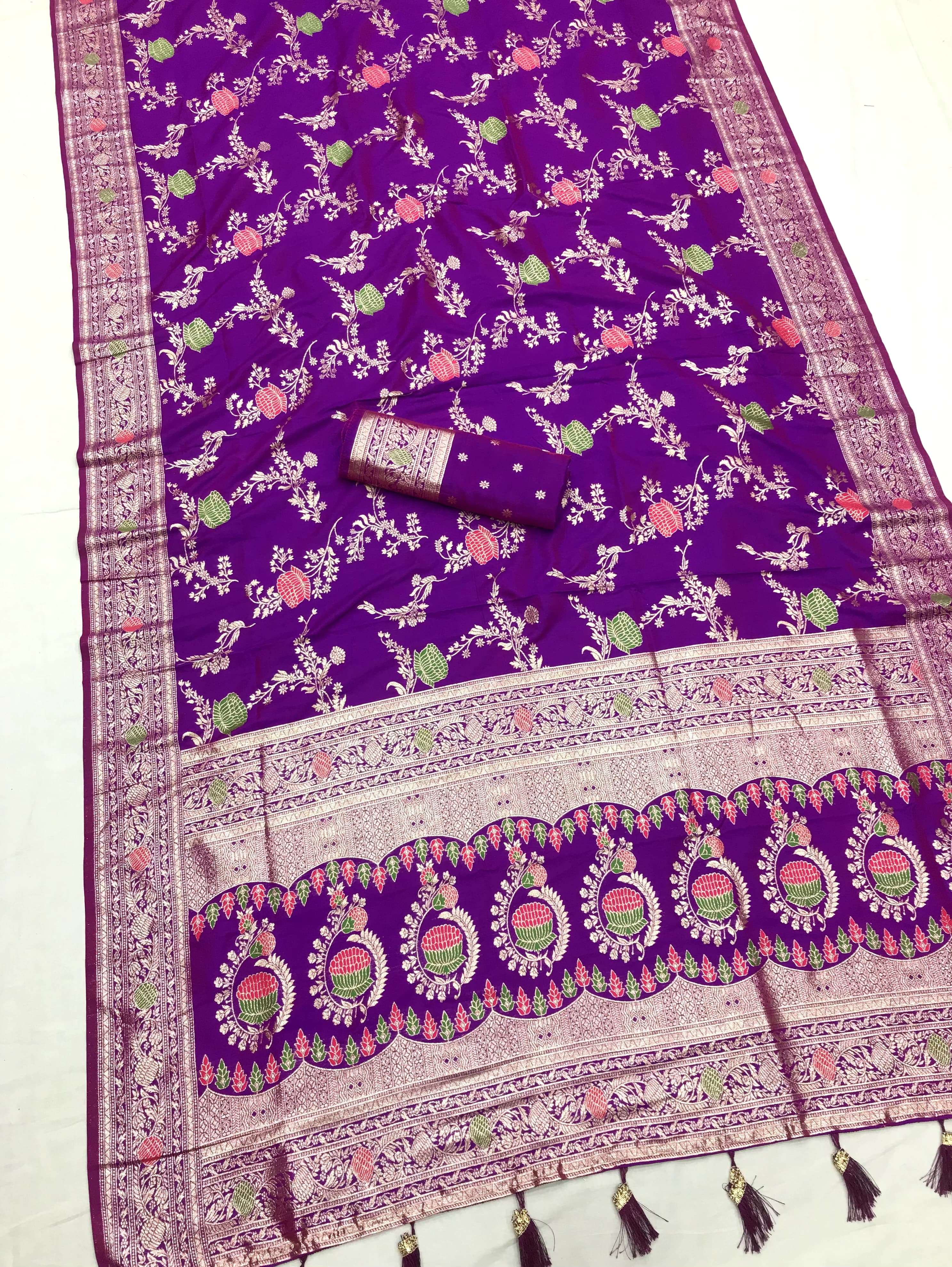 RAKSHA SUPER BANARASHI SILK FANCY AND ELEGANT REGAL FANCY FA...