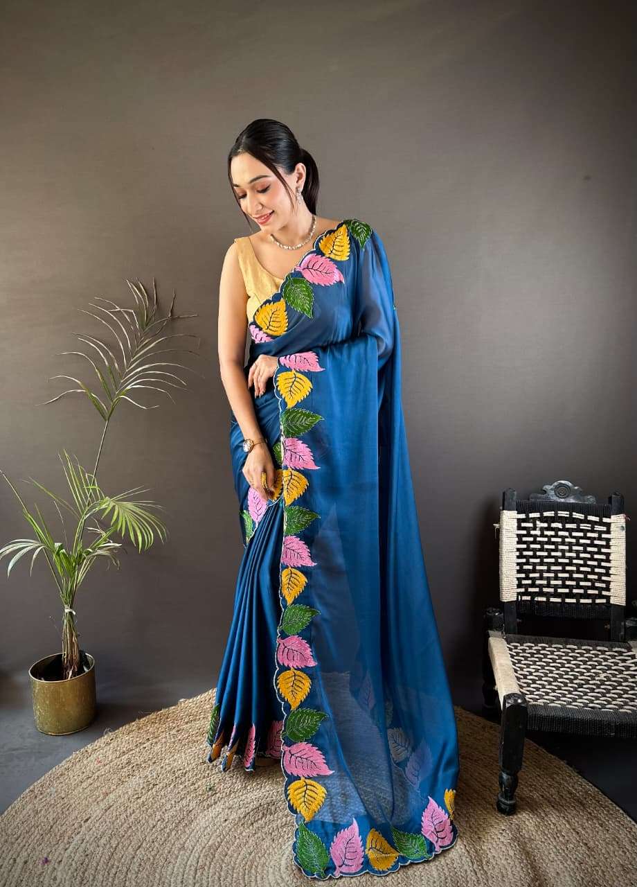 RangVel Rangoli silk fancy and soft fabric with beautiful an...