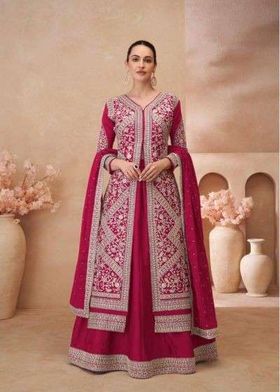 RASALIKA NOOR REAL CHINON SILK FARSHI SALWAR SUIT EID WEAR D...