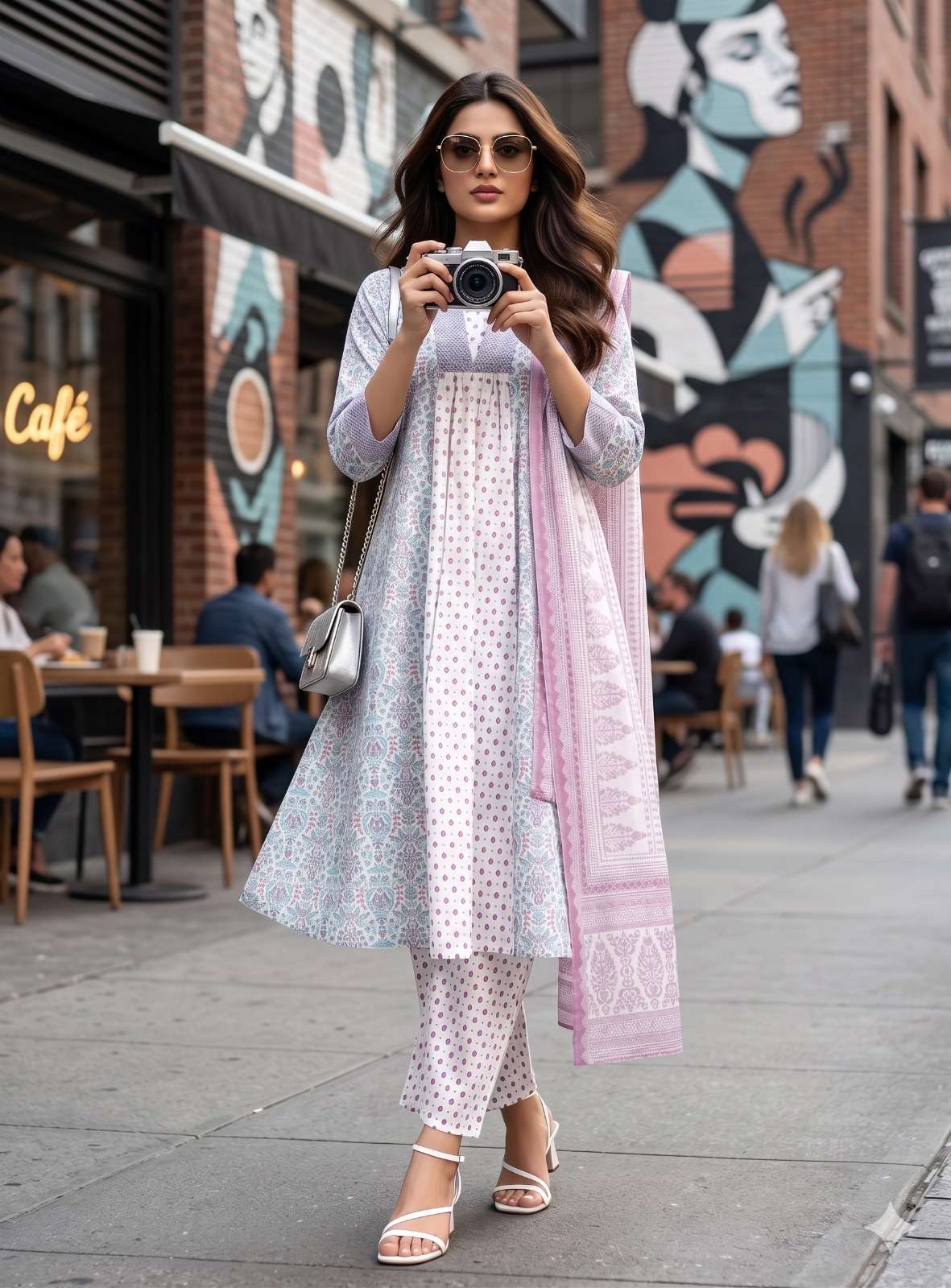 RIVA VOL 2 TREND COTTON V NECK KURTI PANT WITH DUPATTA FOR C...