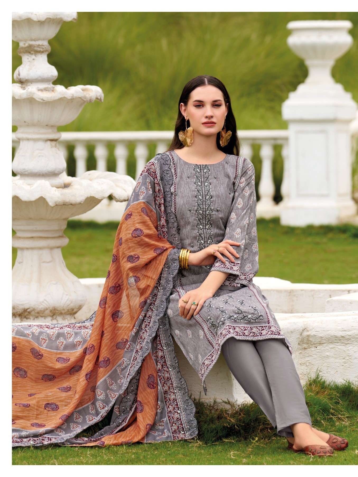 SHARADDHA DESIGNER BIN SAEED VOL 15 REDYAMDE COLLECTION COTT...