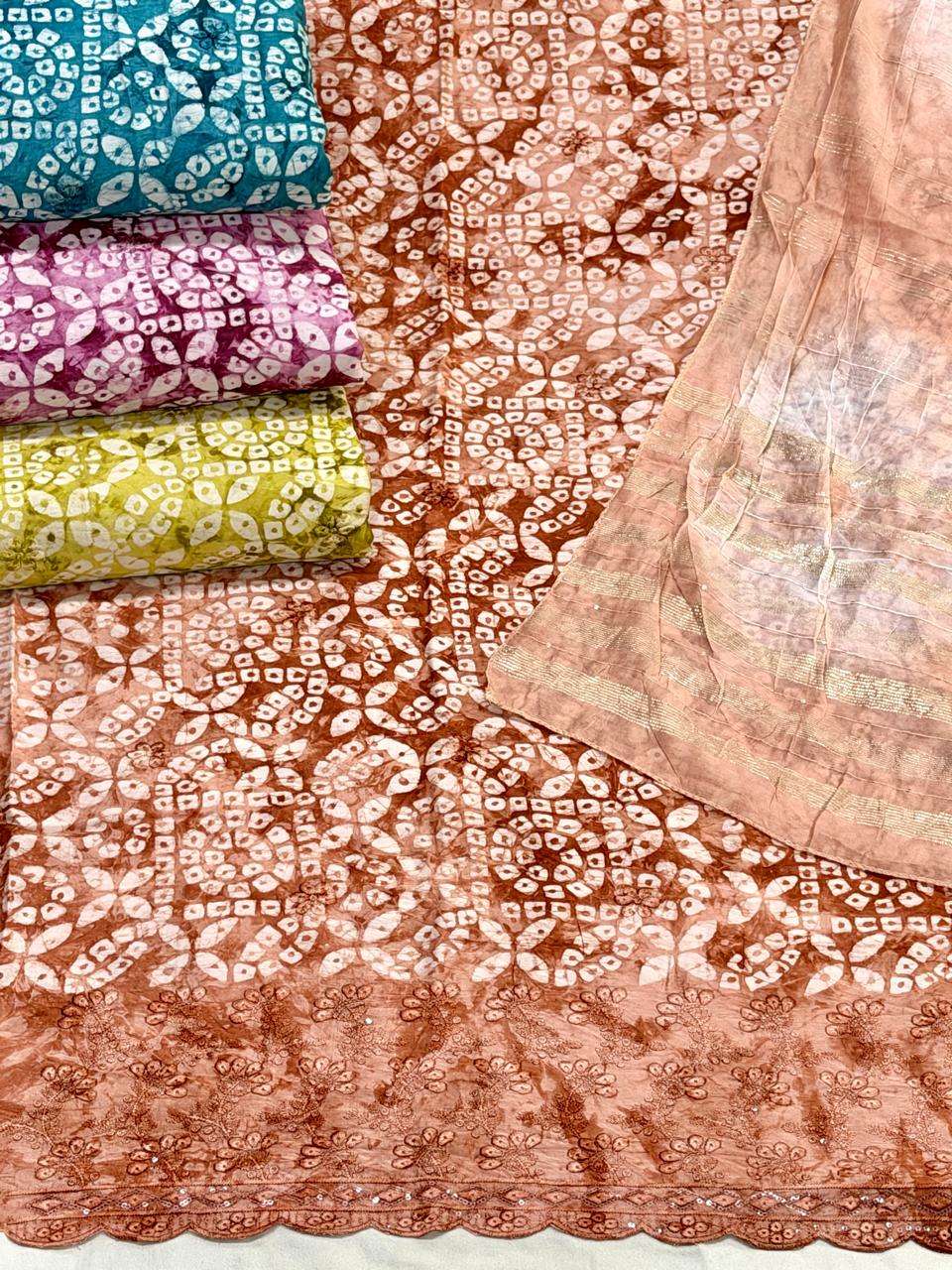 SIARA DAYEBLE MODAL SILK WITH EMBROIDERY SUIT AT WHOLESALER