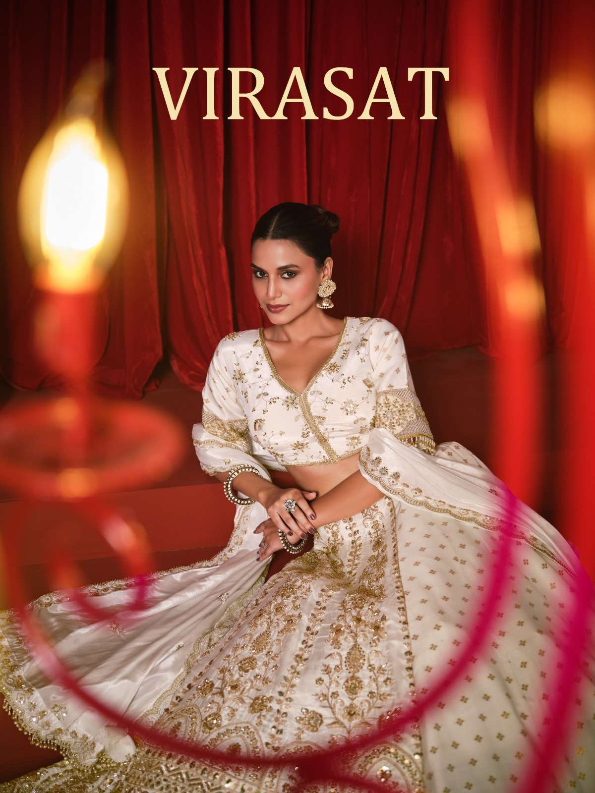   Virasat Elegant and royal lehenga crafted in premium fancy...