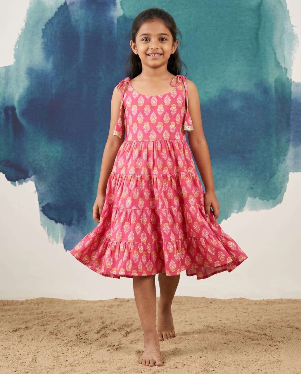 SLEEVELESS KURTI KIDS GIRL WEAR SUMMER COLLECTION SPECIAL RE...