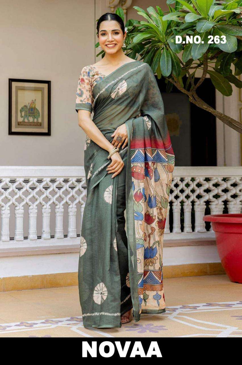  soft and heavy premium linen cotton fancy fabric on saree r...