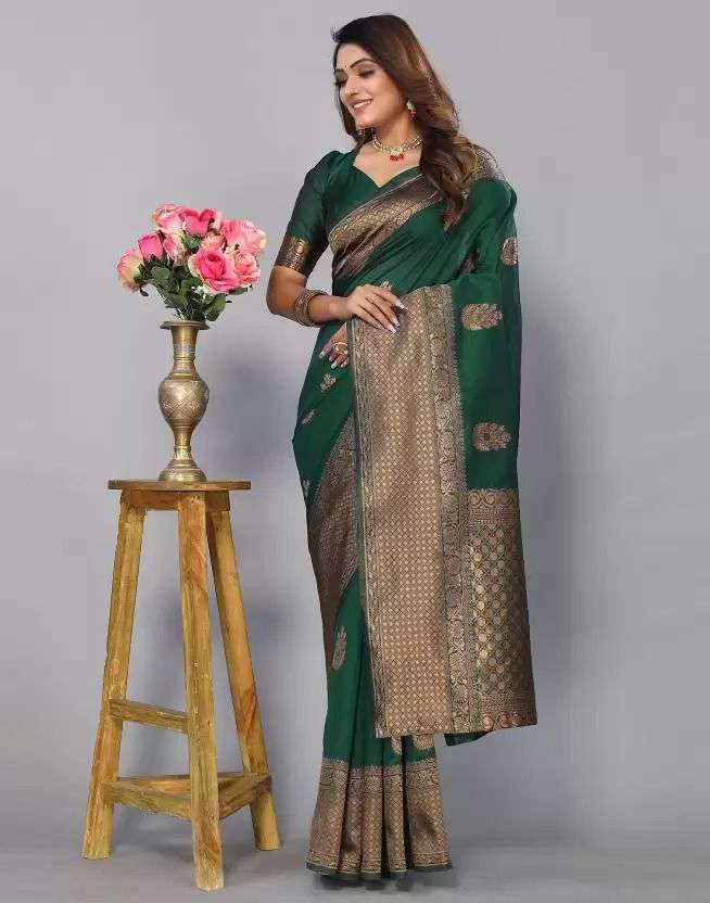 SOFT AND PURE LICHI SILK FANCY AND SUPER FABRIC SAREE RESELL...