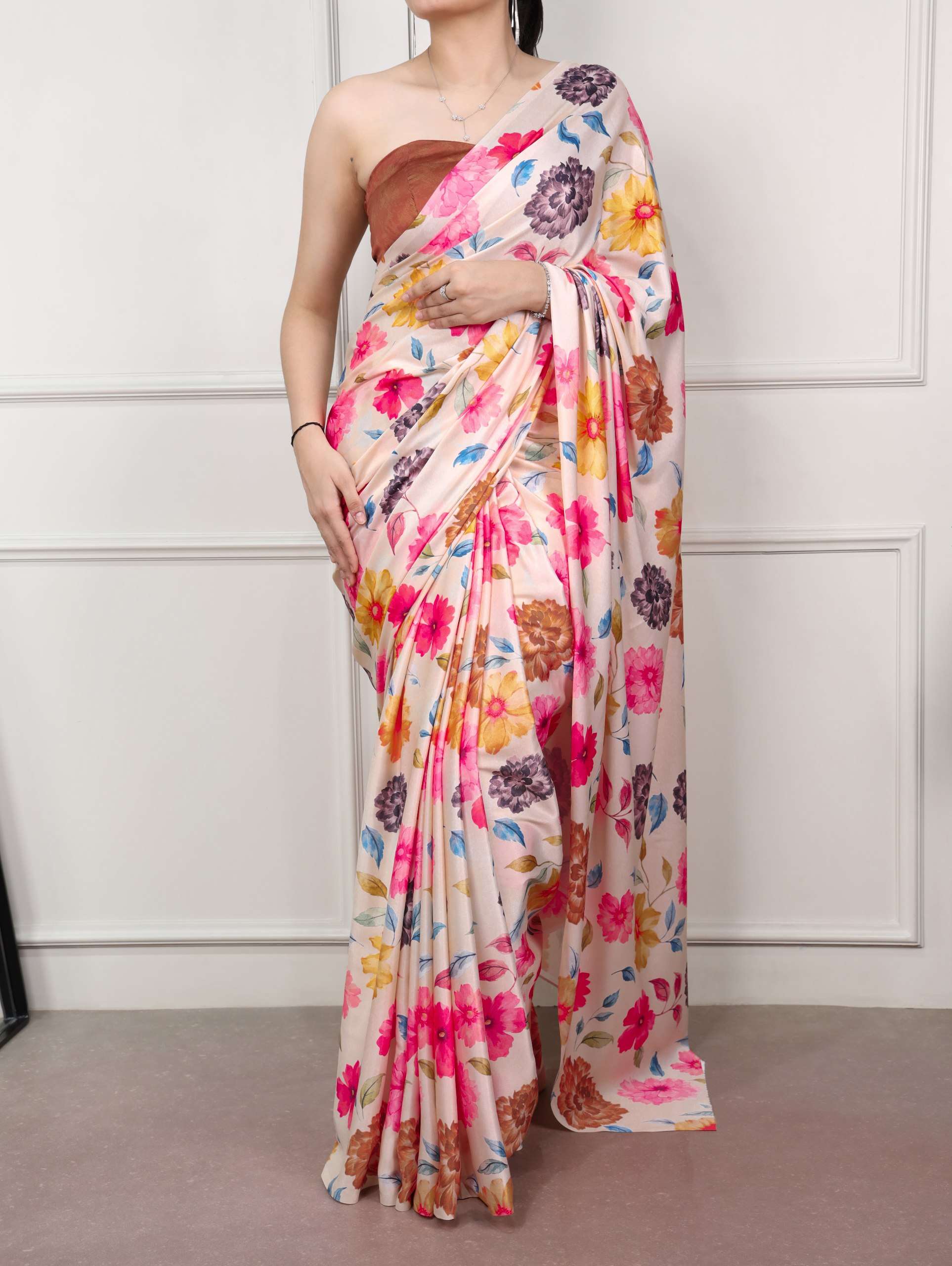 soft and pure Satin Silk fancy fabric beautiful and elegant ...