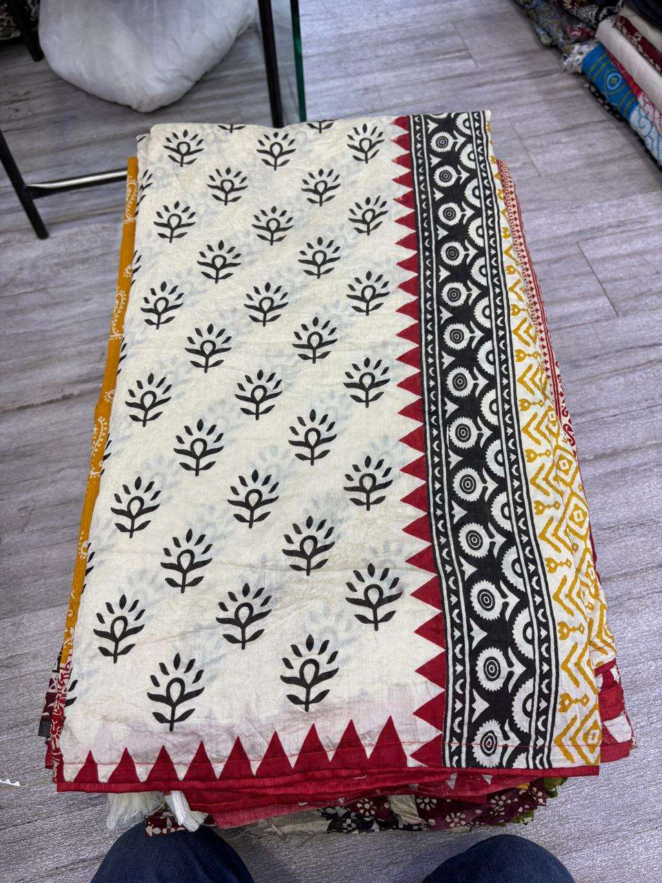   Soft Mal Chanderi Cotton joyful fabric with beautiful Hand...