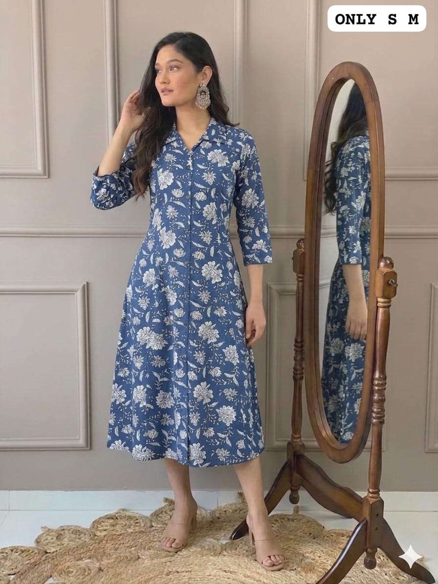 SUMMER SEASON COTTON ALINE GOWN COLLECTION ONE PIECE GIRL RE...