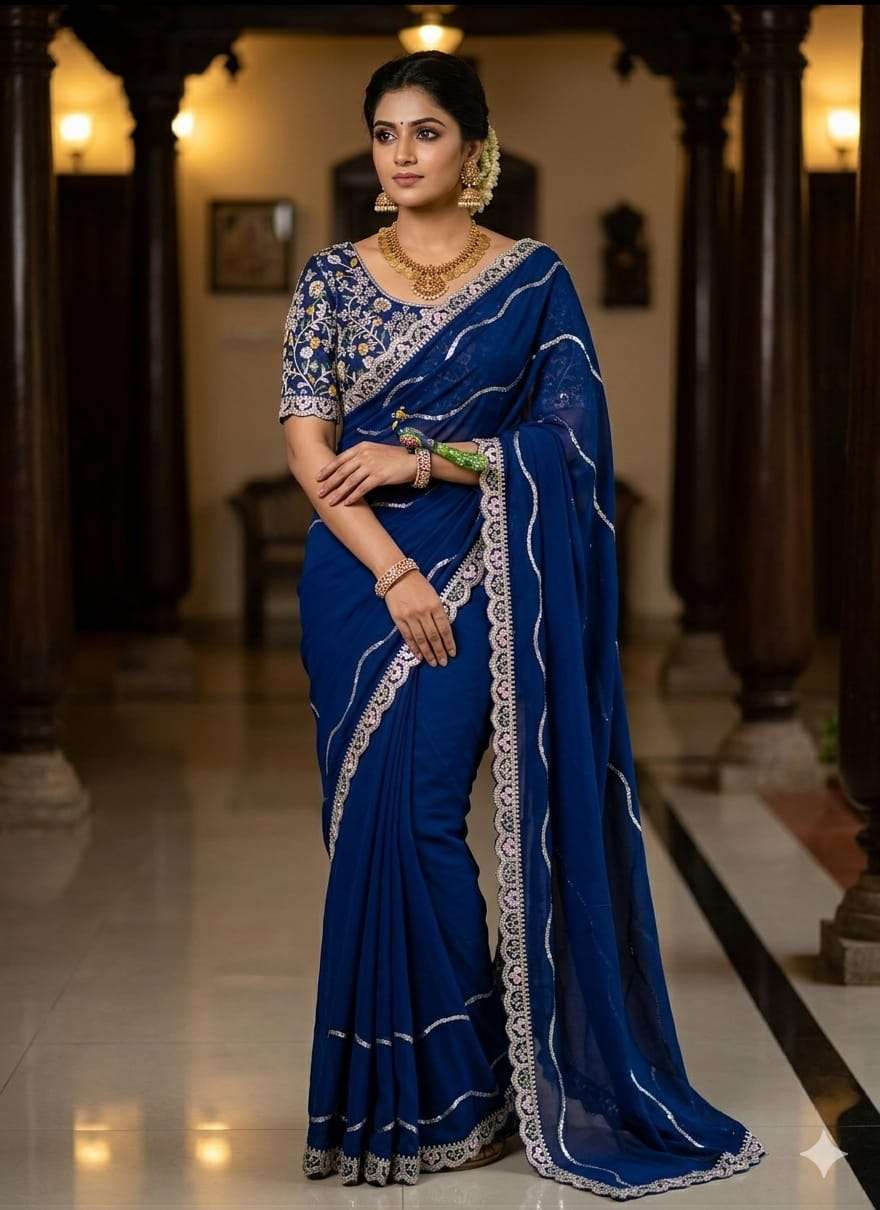  SUPER TRENDING DESIGNER BLOOMING RANGOLI FANCY FABRIC SAREE...