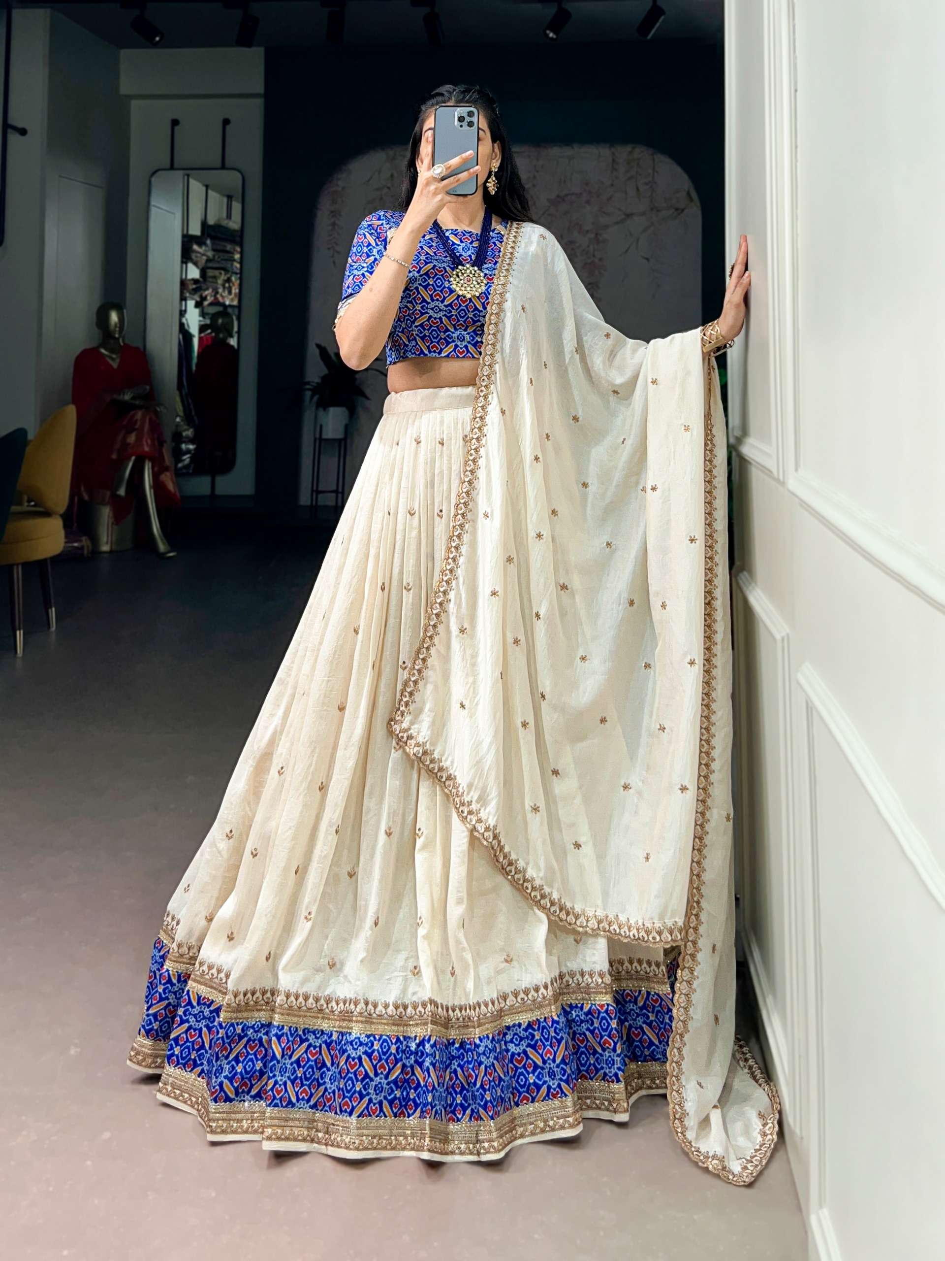 This lehenga is the perfect blend of tradition and modern gr...