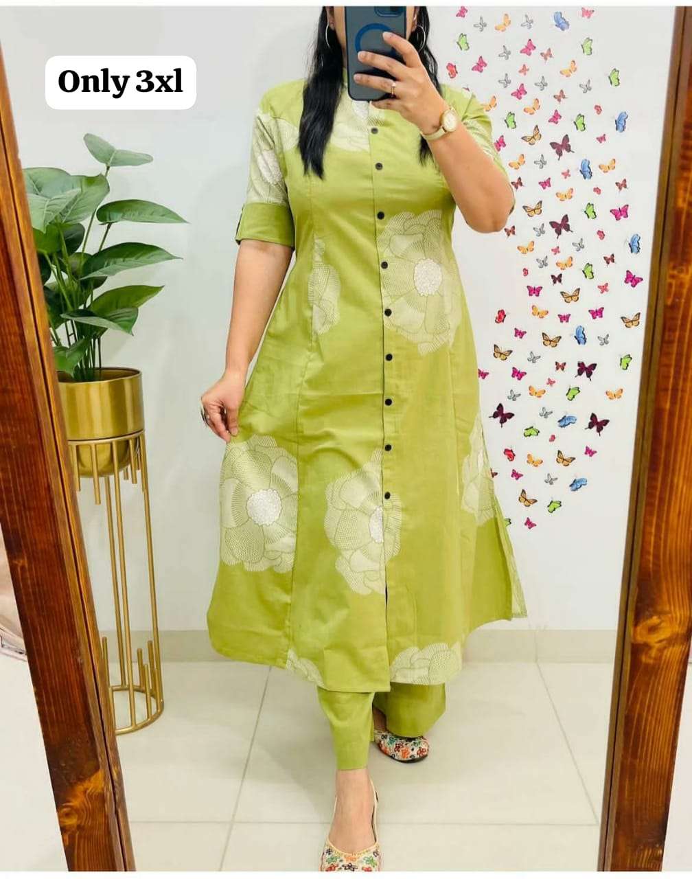 TREND CORD SET ALINE KURTI PATTERN PAIRED WITH ANKLE PANT GU...