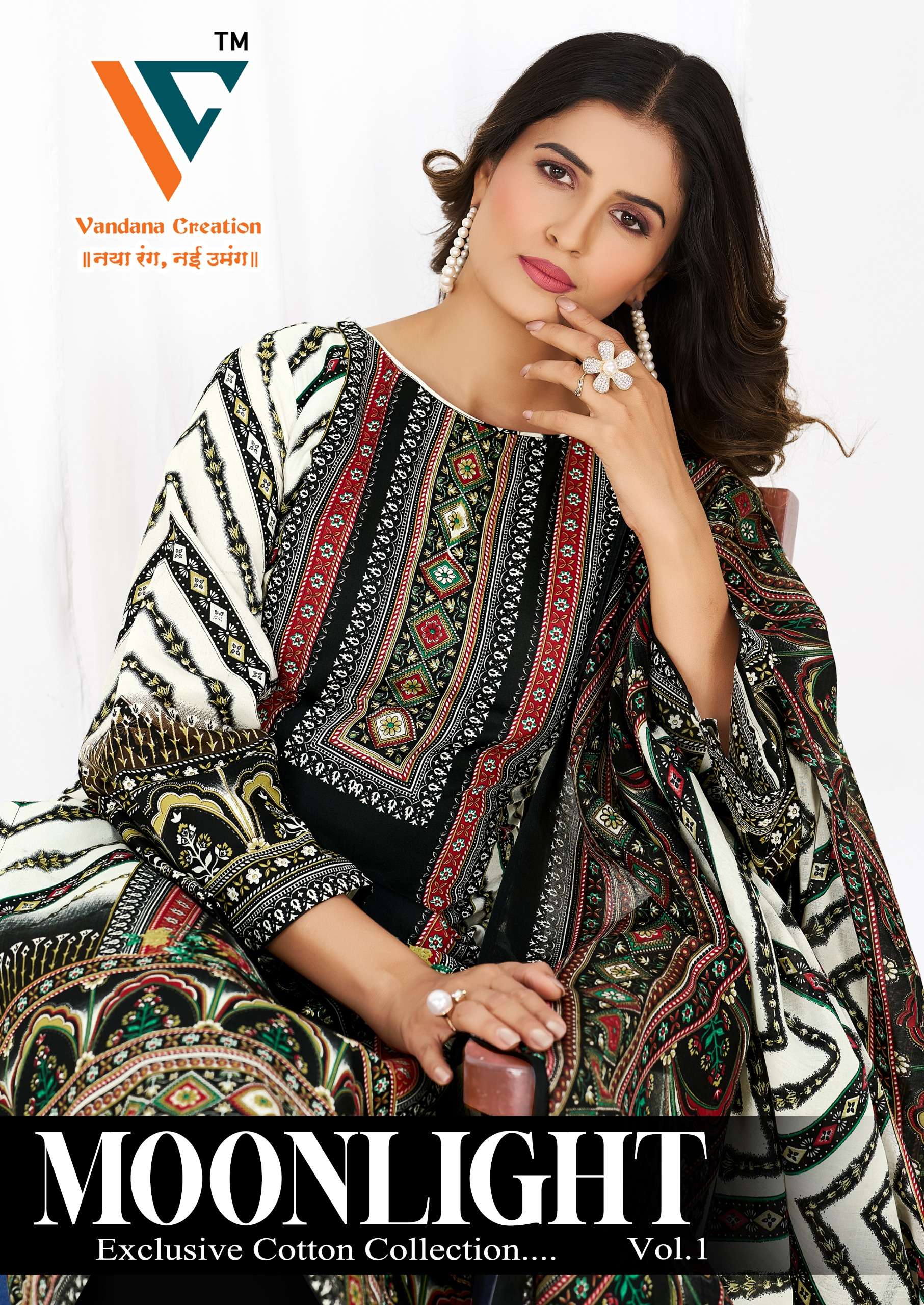 VANDANA‎ CREATION MOONLIGHT VOL 1 KARACHI PAKISTANI COTTON...
