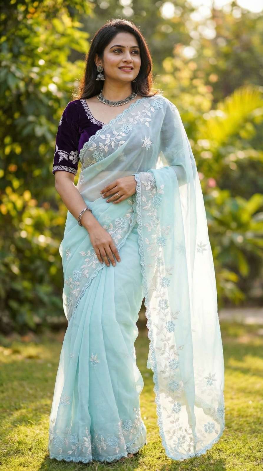 vidhi Launching new and soft Georgette fancy fabric with bea...