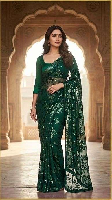 ZARQASH BOLLYWOOD SHINY AND BEST QUALITY FANCY FABRIC SAREE ...