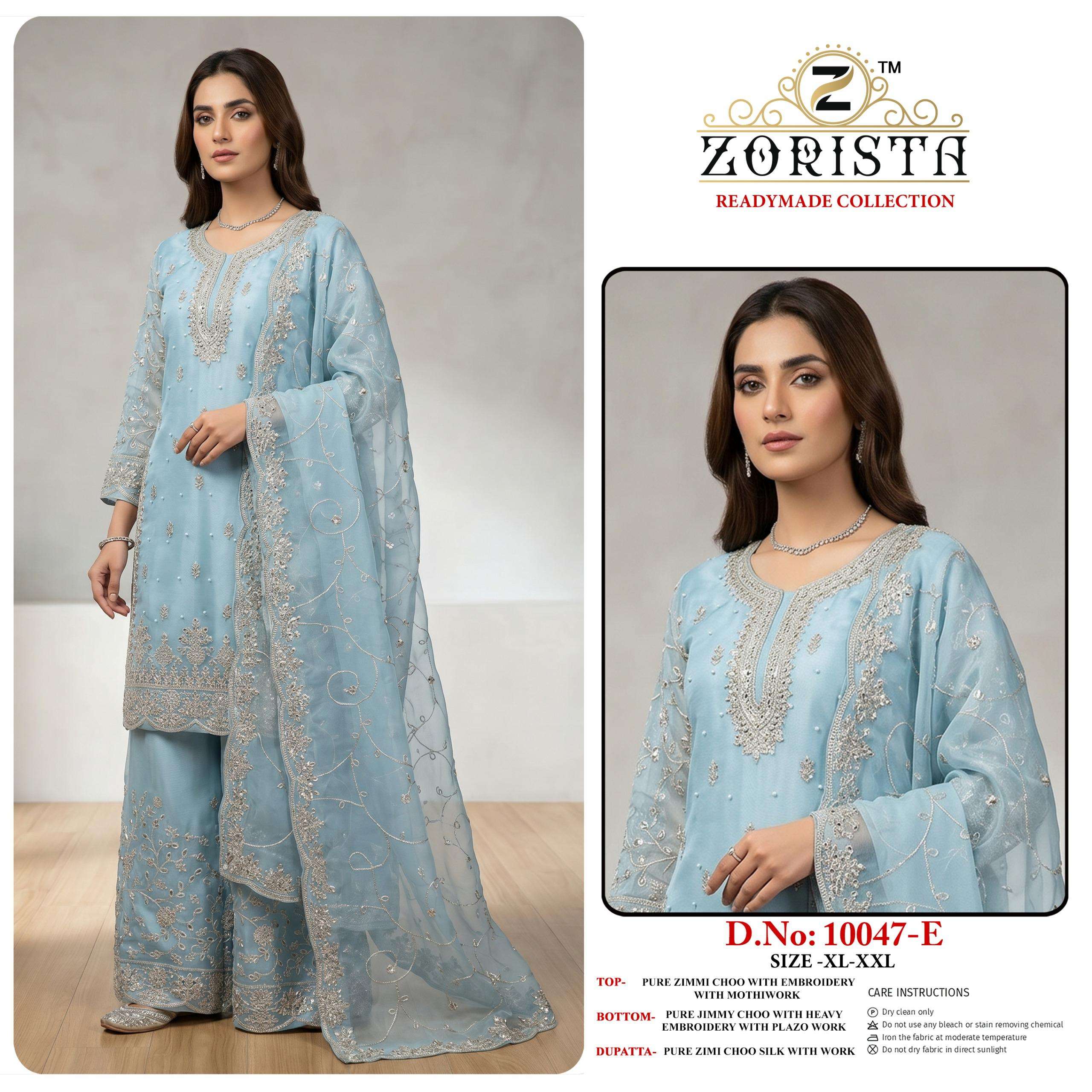 ZORISTA 10047 STITCHED ZIMMI CHOO WITH EMBROIDERY PAKISTANI ...