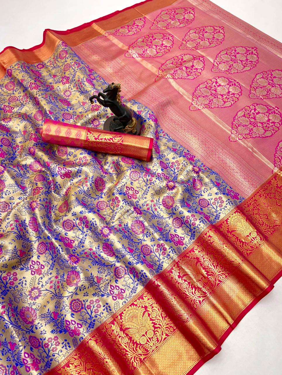 A graceful collection of Pure and soft Kanjivaram fancy Silk...