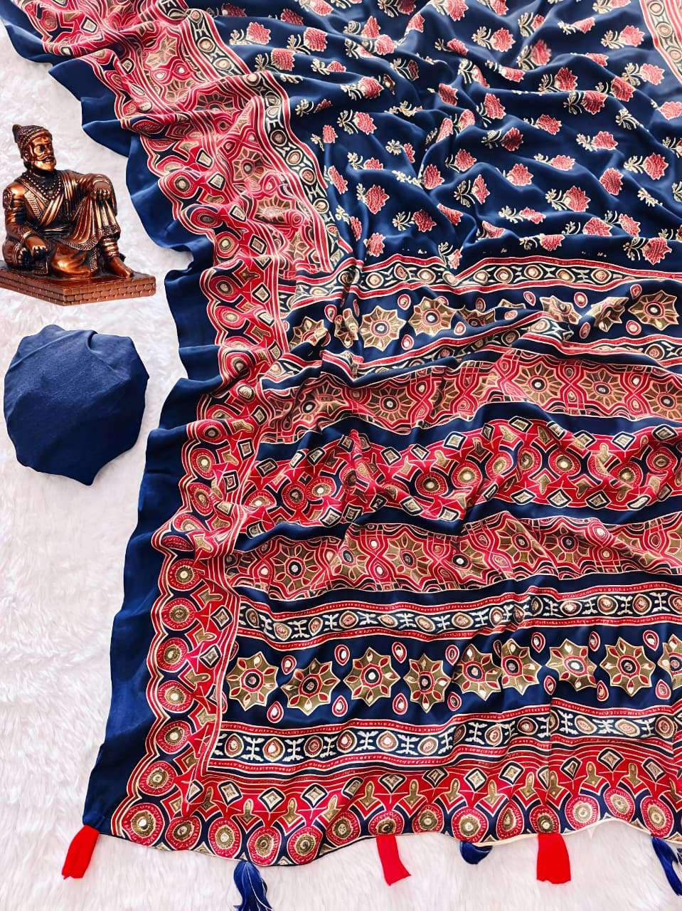   AAINA VOL 1 KASTURI CREPE FANCY FABRIC WITH BEAUTIFUL ETHN...