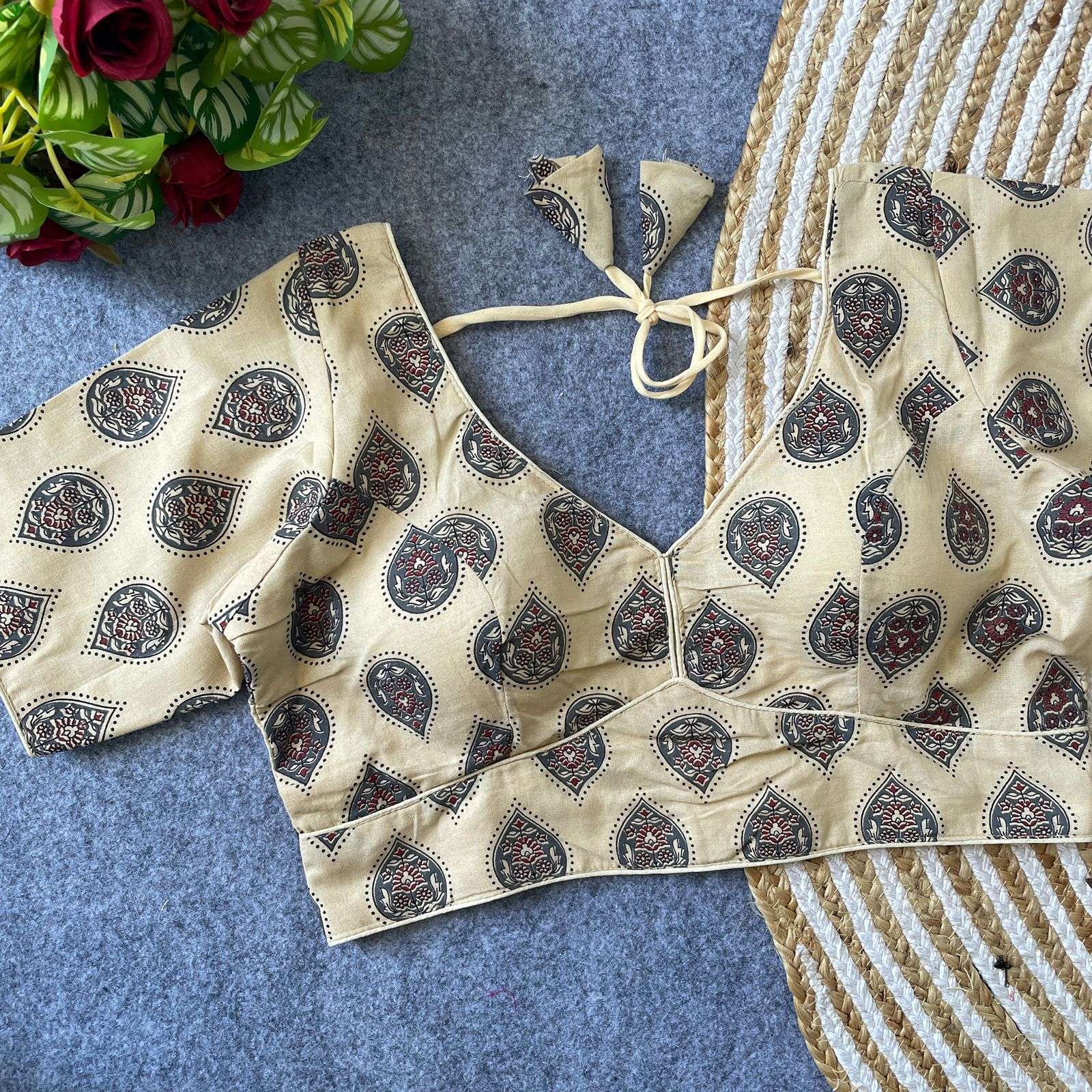 Ajrak Sabyasachi Blouse Special Ajrak cotton pure and soft S...