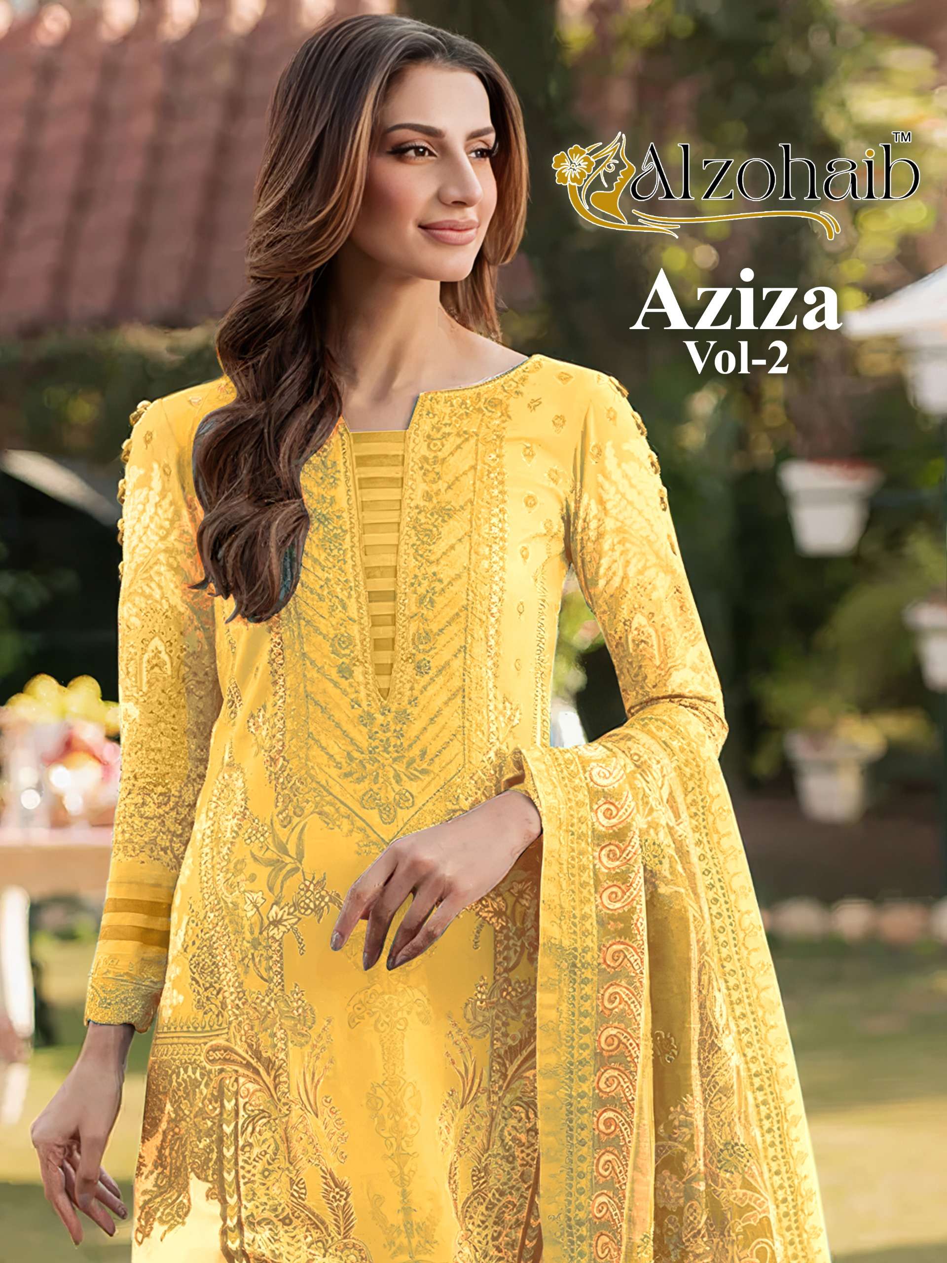 AL ZOHAIB AZIZA VOL 2 AZ 1533A TO 1554 PURE COTTON PAKISTANI...
