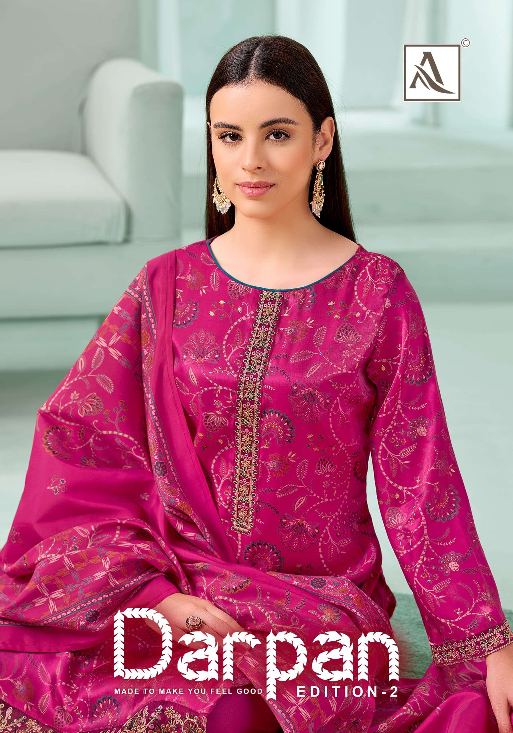 ALOK SUIT DARPAN EDITION 2 VISCOSE GLASS DISCHARGE PRINT KAM...