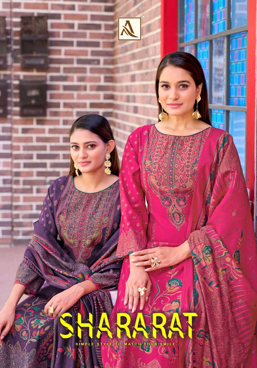 ALOK SUIT SHARARAT PURE MUDAAL DISCHARGE PRINT SALWAR SUIT A...