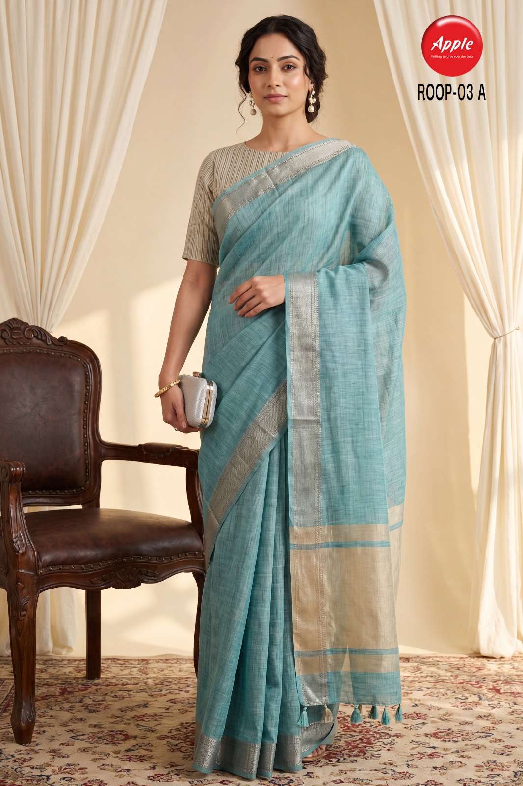 APPLE ROOP 3 LINEN SOFT AND PURE FABRIC WITH BEAUTIFUL SLUB ...