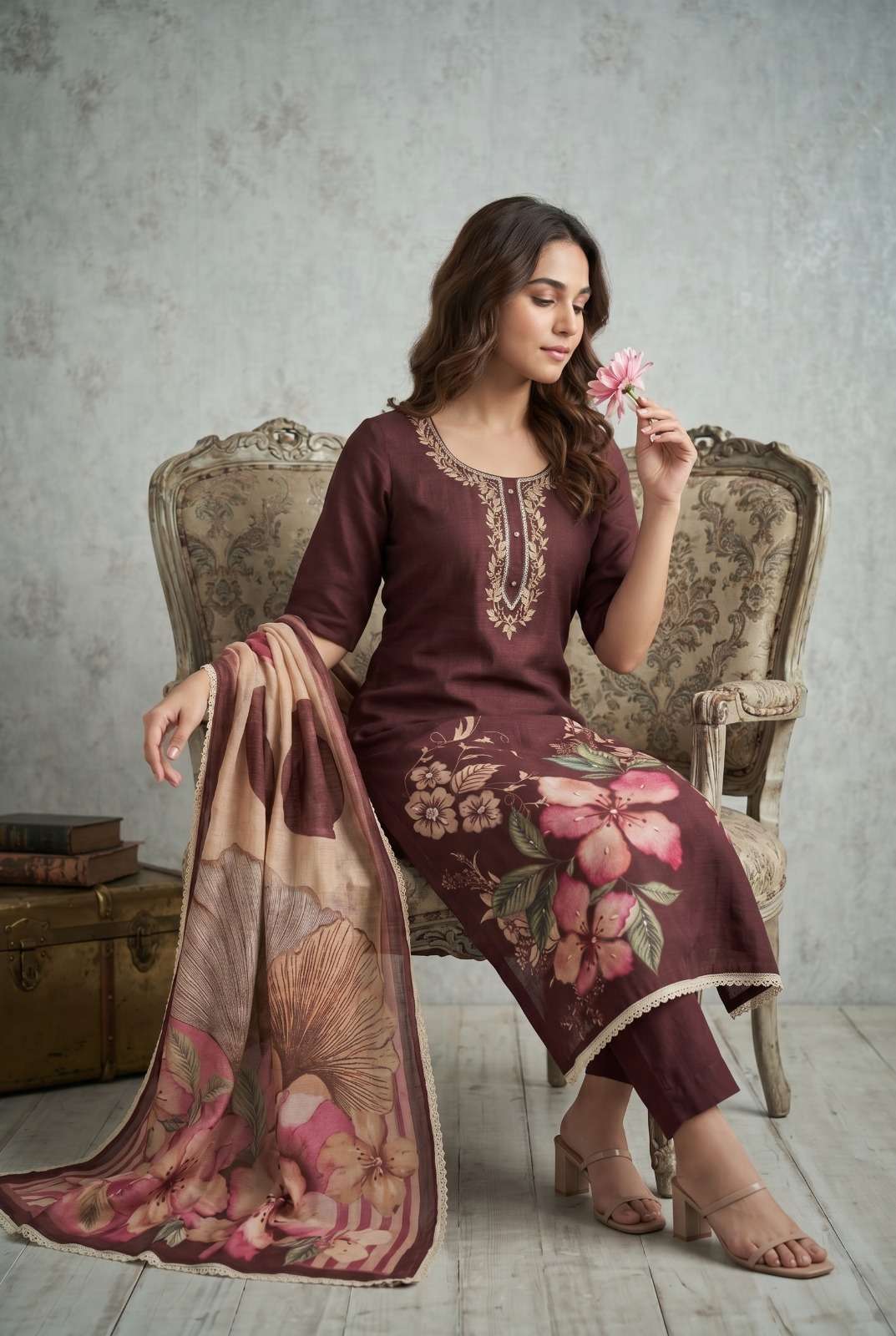 AURRAA DESIGNER ROOHAA VOL 29 COTTON LILAN SIMMAR PRINT SALW...