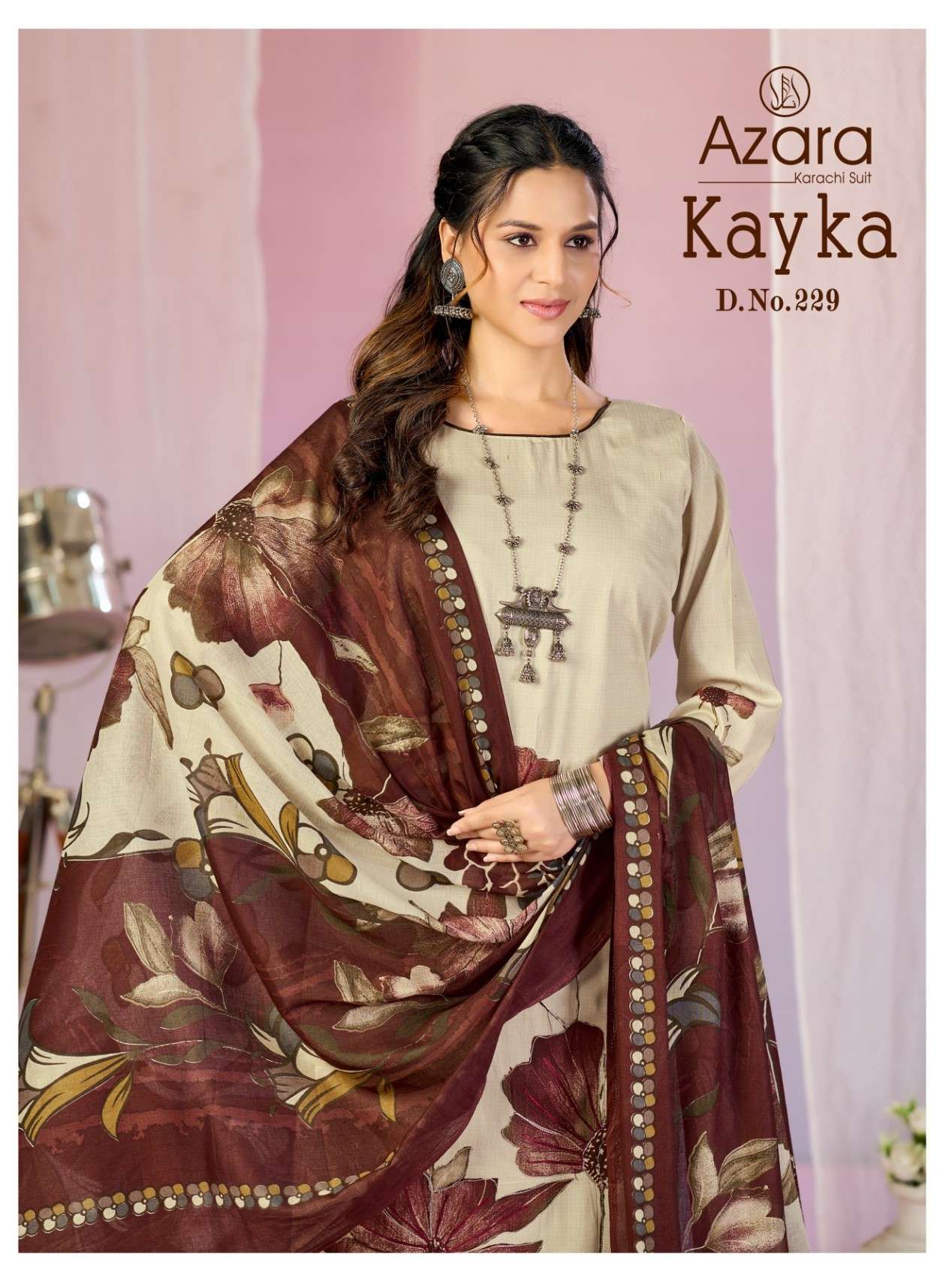 AZARA KAYKA 1229 HEAVY ZAM COTTON SALWAR SUIT DAILY CLOTHING...