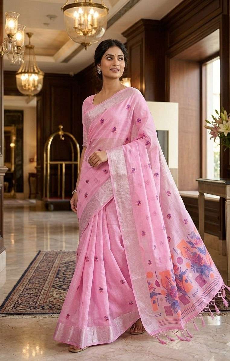 BEAUTIFUL AND RICH SOFT AND PURE LILAN SLAB FANCY FABRIC SAR...