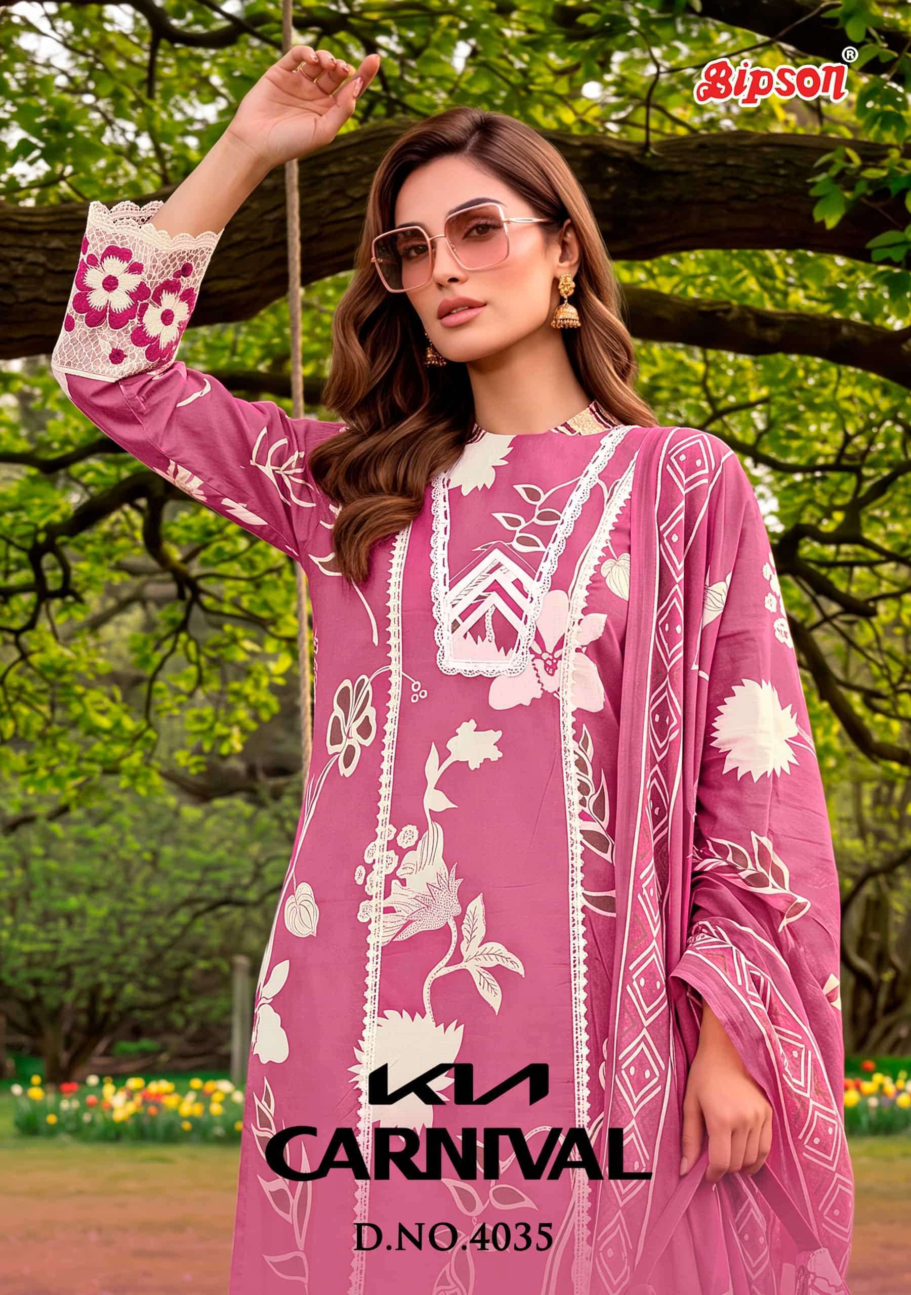 BIPSON PRINTS KIA CARNIVAL VOL 4035 COTTON CAMBRIC PRINT PAK...