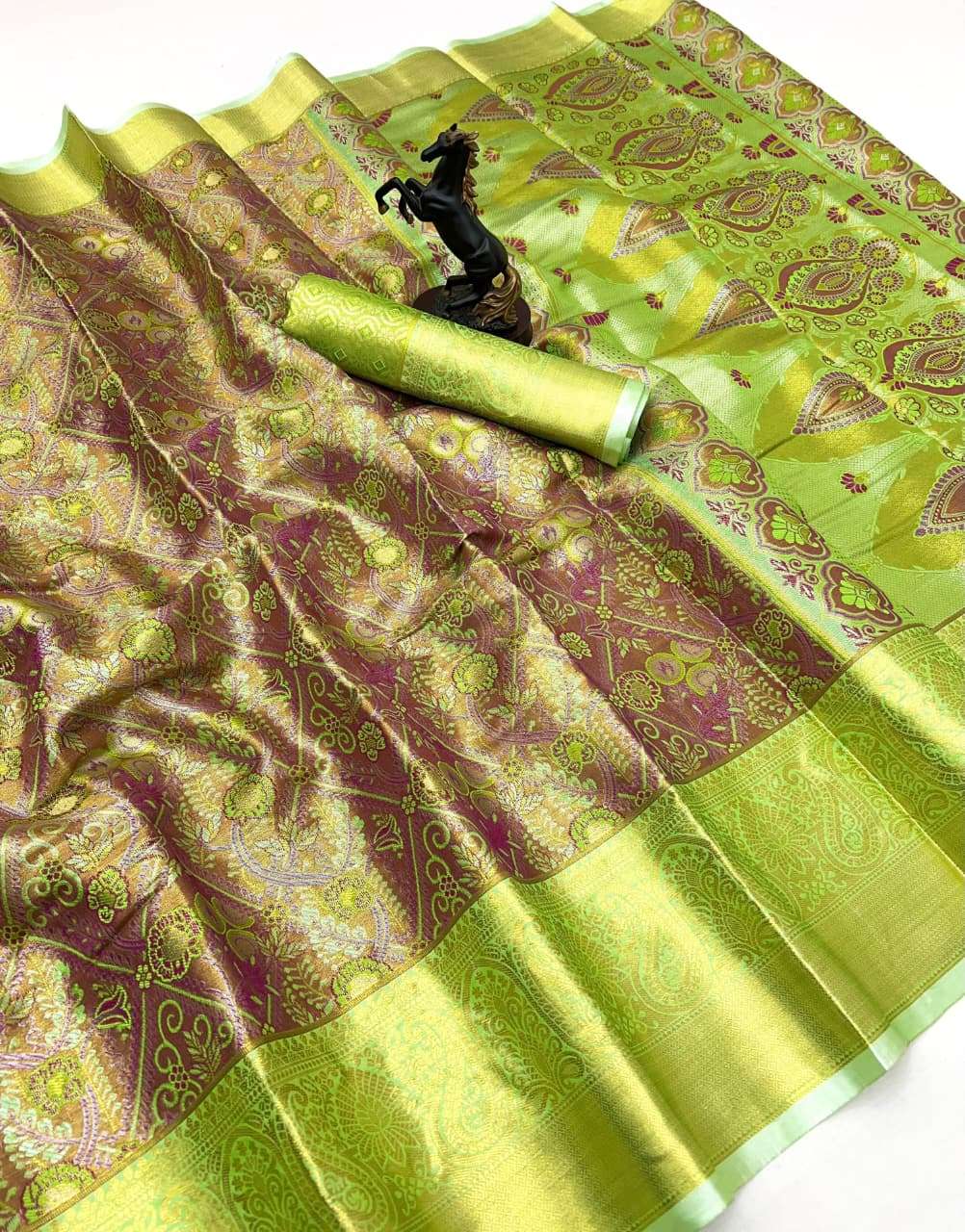  Bridal Kanjivaram silk fancy saree fabric saree feel saree ...