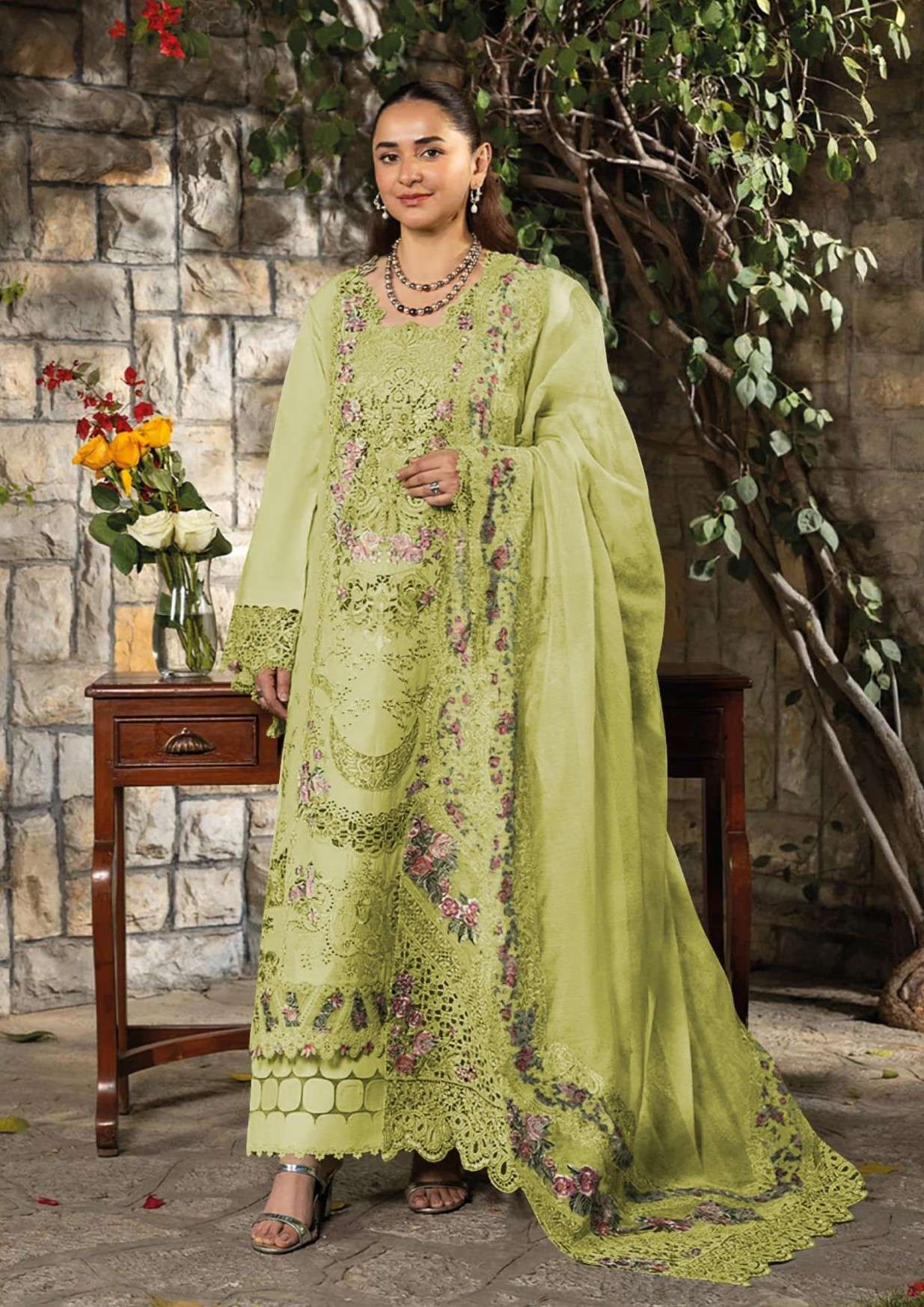 DEEPSY SUITS ELAF PREMIUM VOL 3 1745 COTTON WITH HEAVY PAKIS...