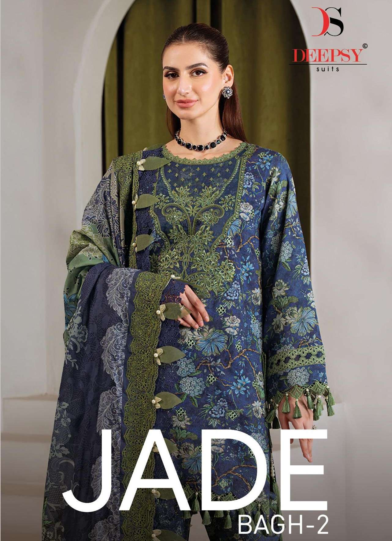DEEPSY SUITS JADE BAAGH VOL 2 FESTIVAL TRADITIONAL COTTON SA...