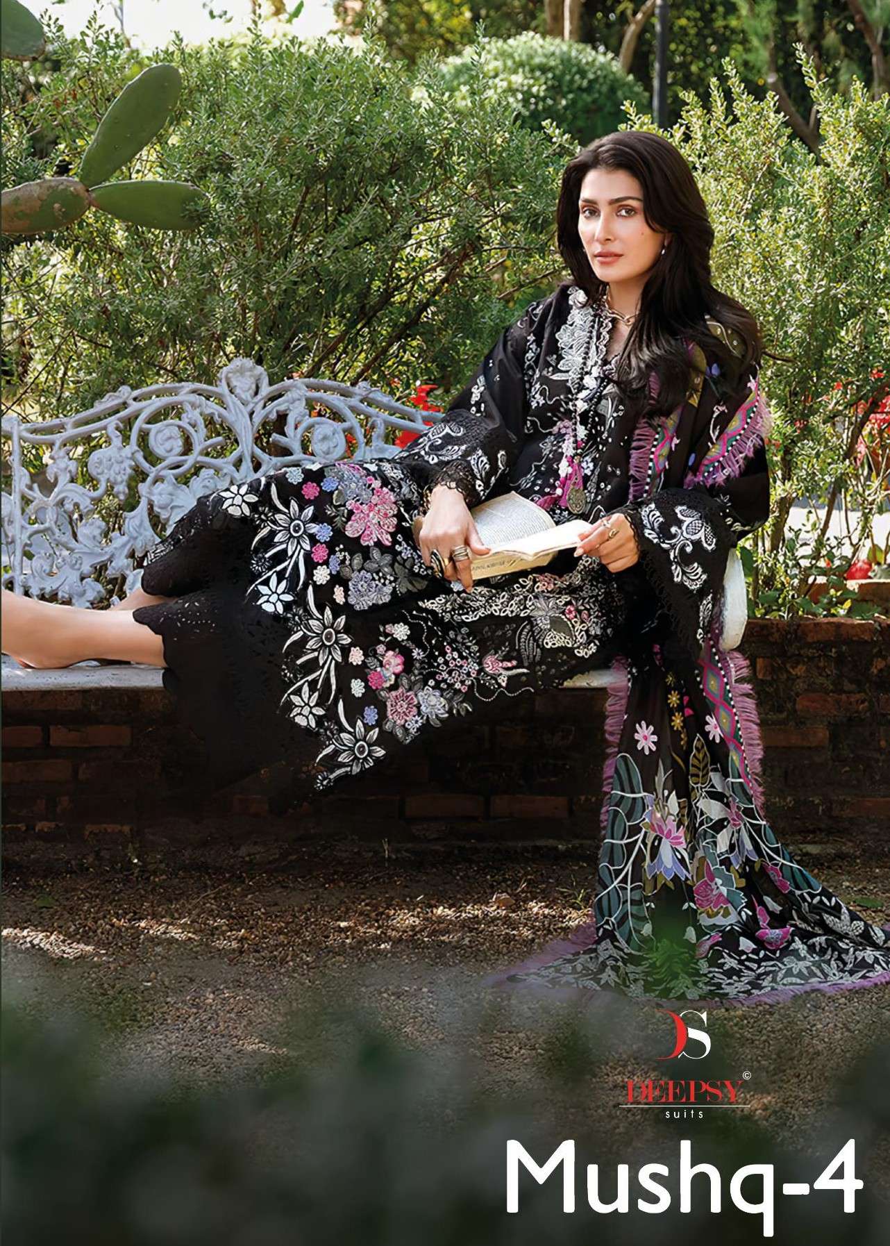 DEEPSY SUITS MUSHQ VOL 4 COTTON HEAVY WORK PAKISTANI PATTERN...