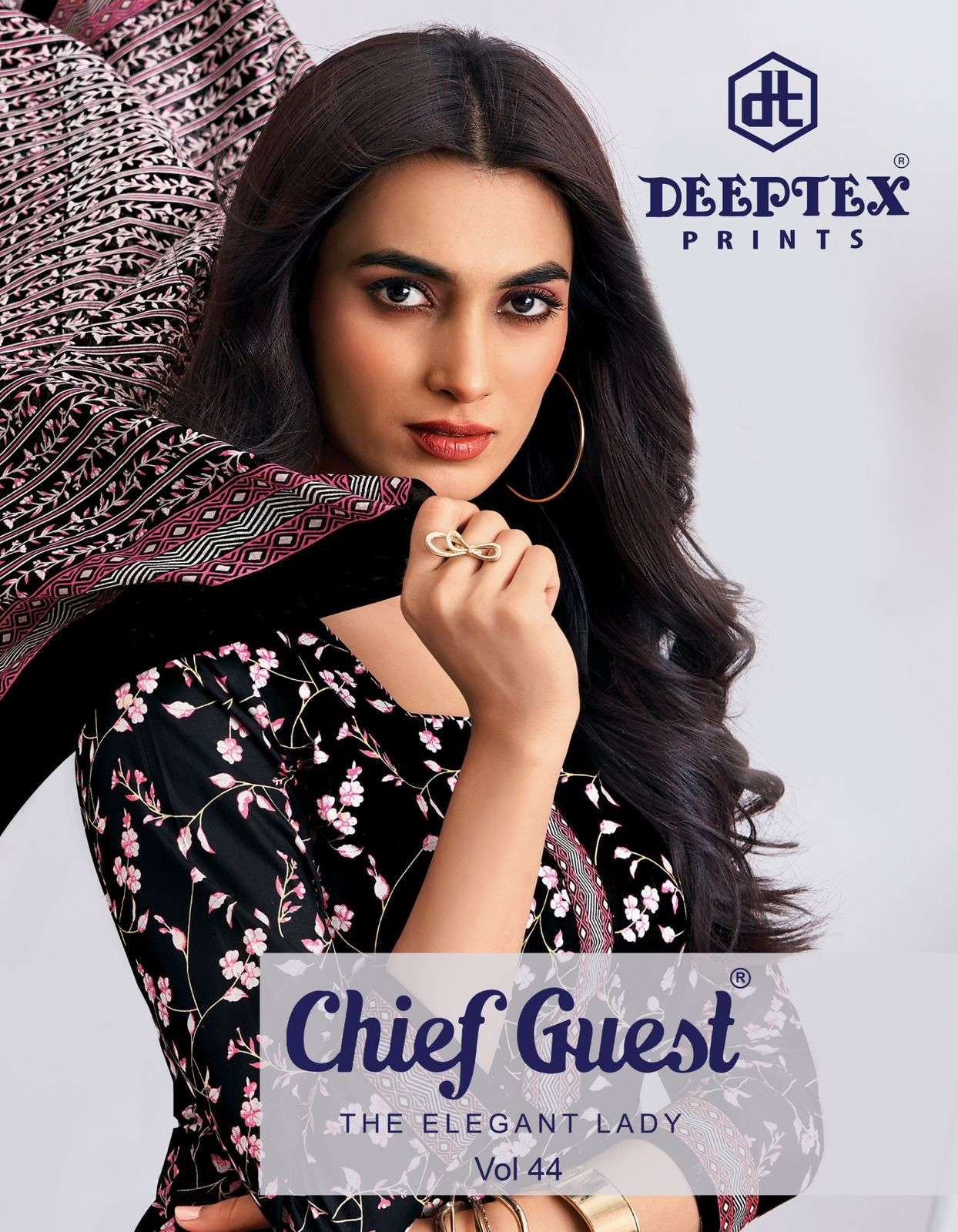 DEEPTEX CHIEF GUEST VOL 44 FLOWER PRINT SALWAR SUIT COLLECTI...