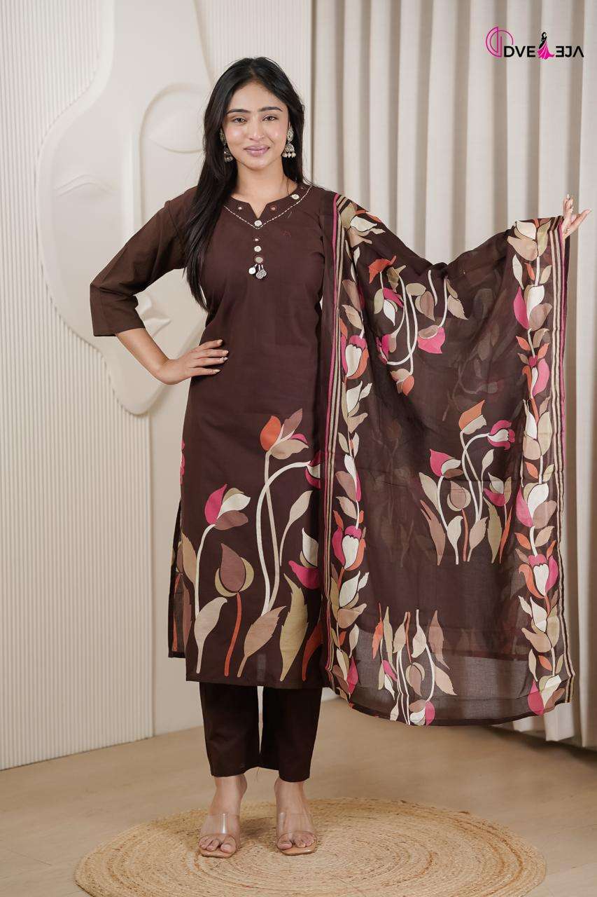 DVEEJA FASHION VARDANI SERIES COTTON PANNEL PRINTS SALWAR SU...