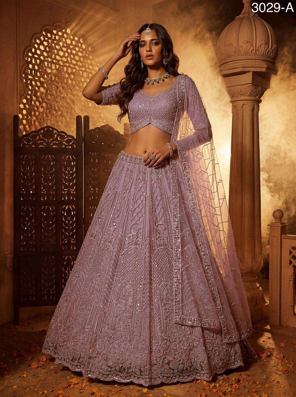 fancy and elegant Net fabric partywear and beautiful Handwor...