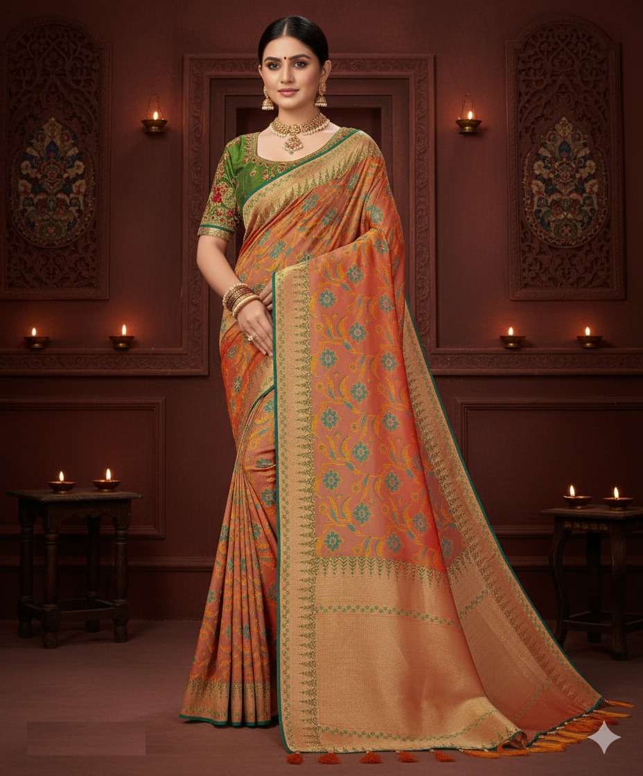 FESTIVAL SAREE VOL 3 SILK WITH ZARI WEAVING FABRIC DESIGNER ...