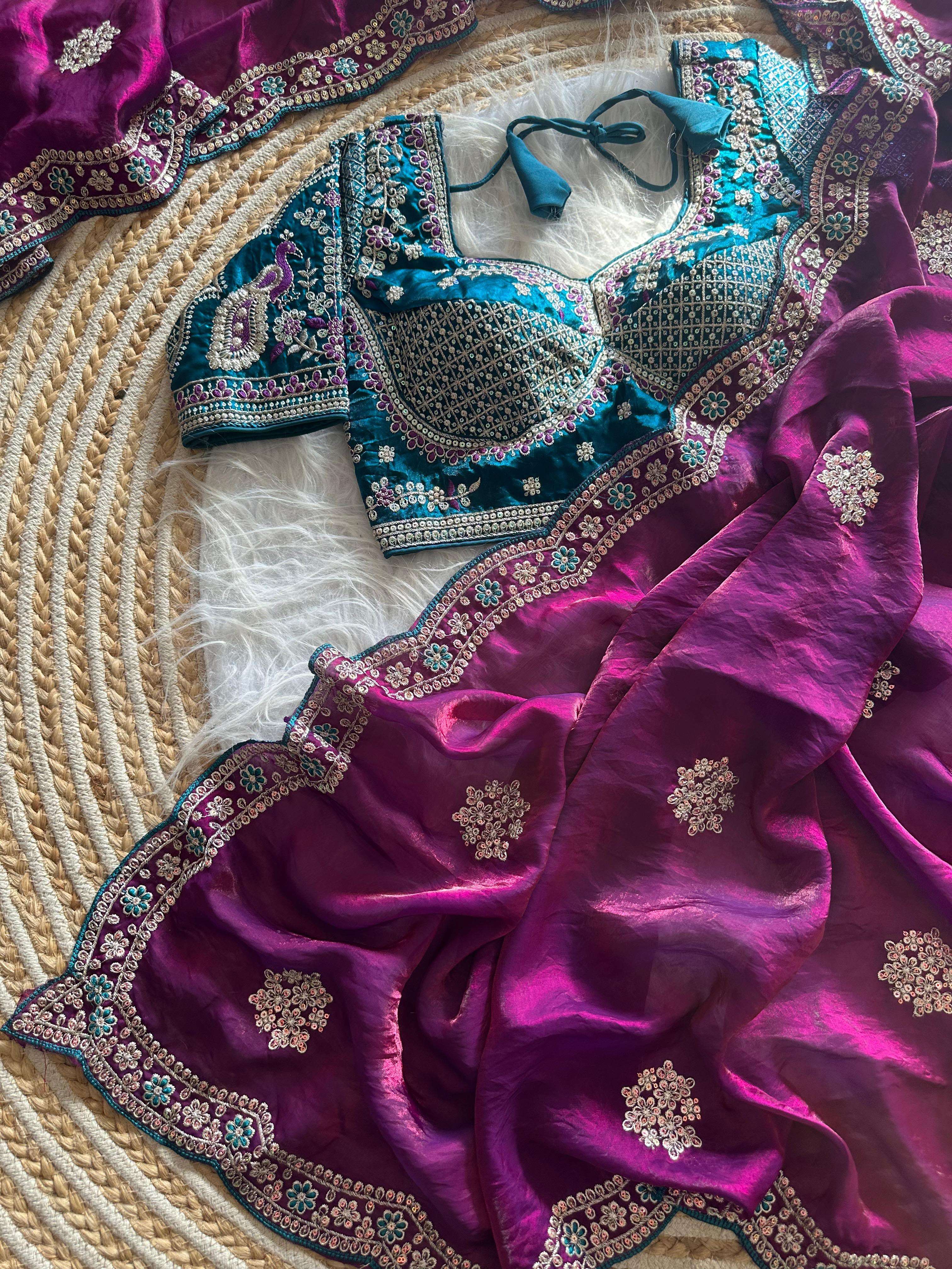 Fresh Arrival elegant and Premium Space Silk fancy fabric Sa...