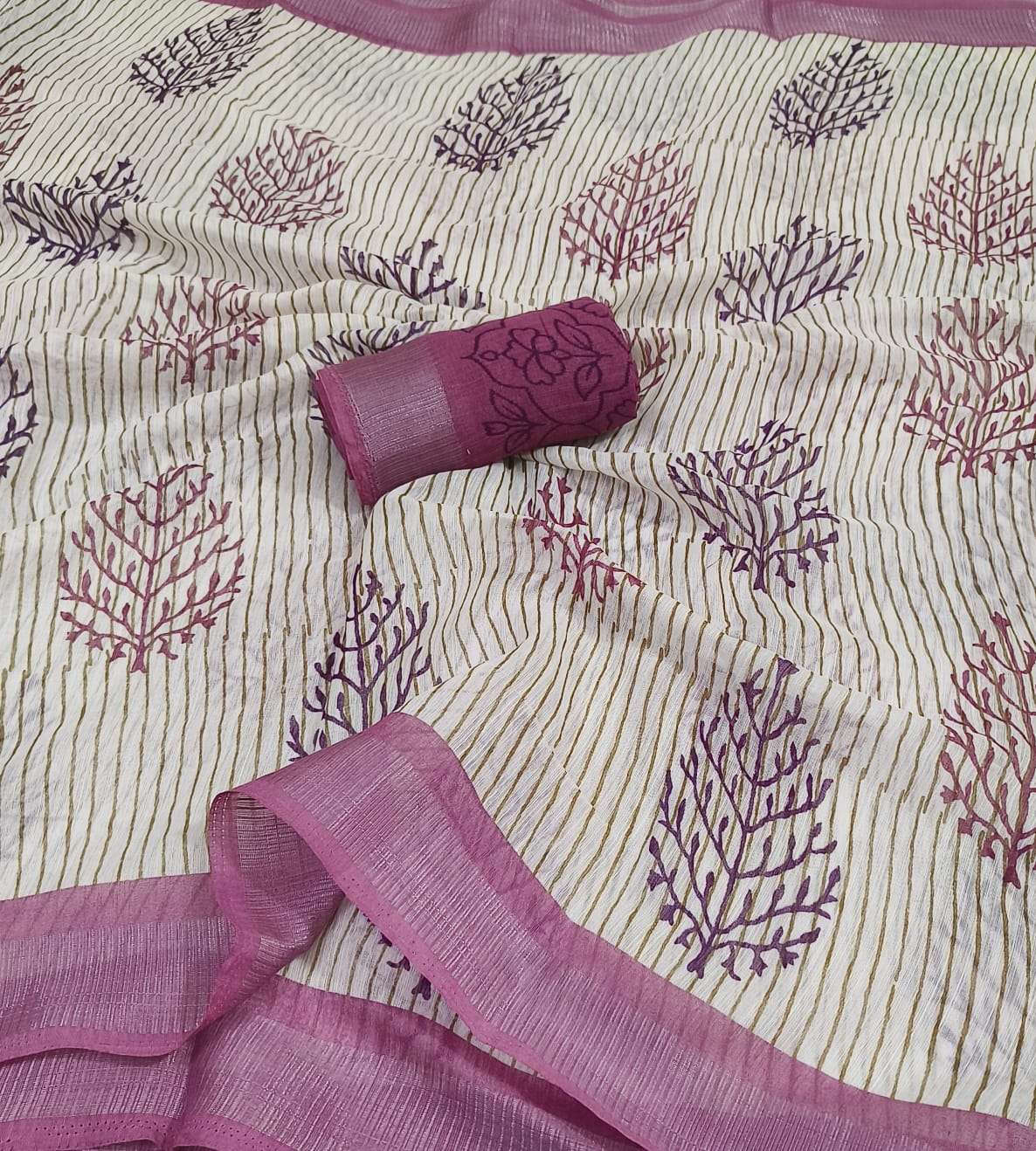 GANGUBAI REGAL LINEN SOFT AND PURE FABRIC SAREE RESELER IN S...