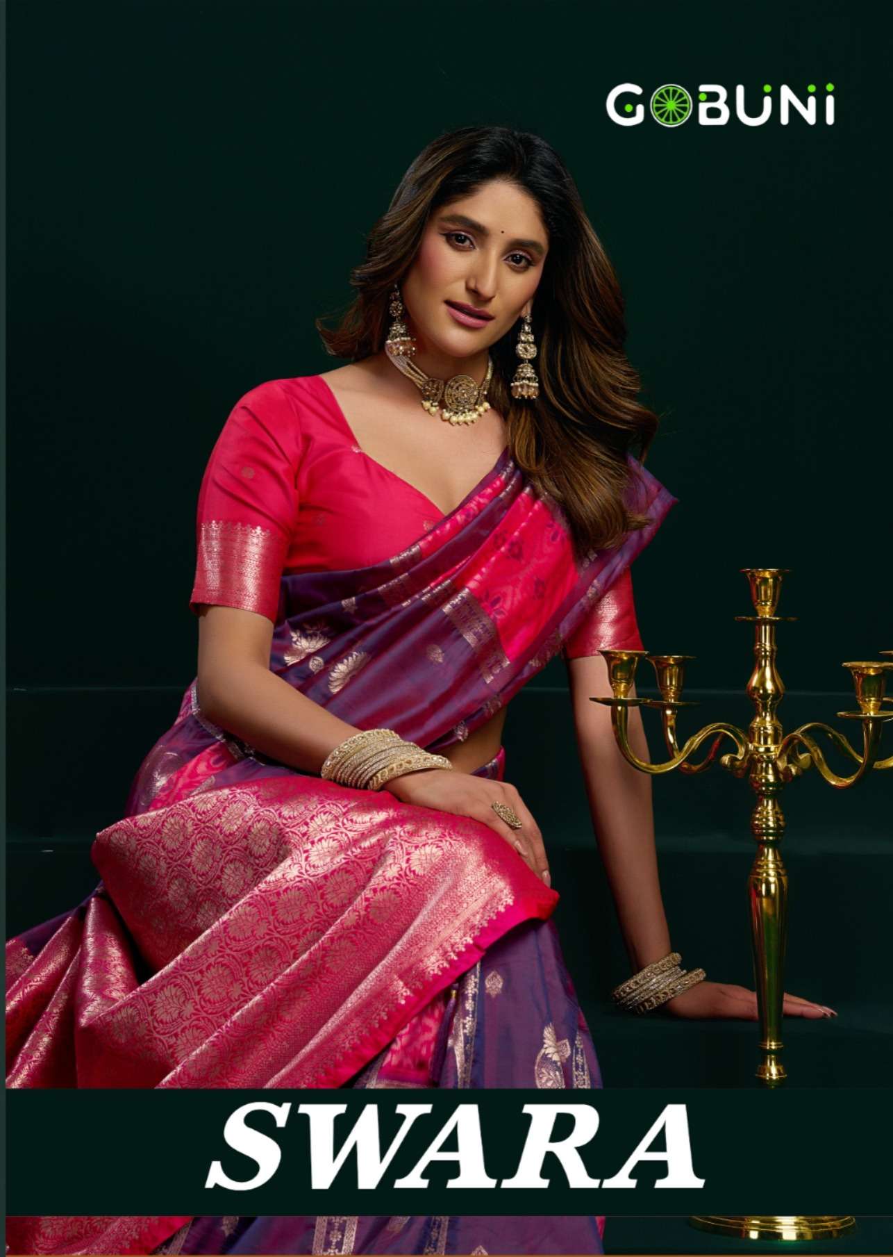 Gobuni Swara 3201  To  3206  Soft Silk with fancy pumpum Fee...