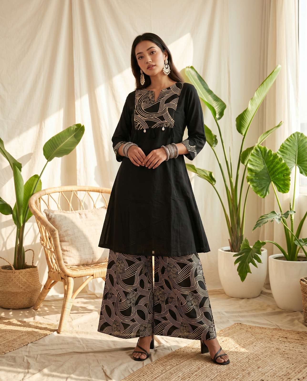 K 1028 PURE COTTON 60 60 ALINE CORD SET NEW TREND OUTFIT SUP...