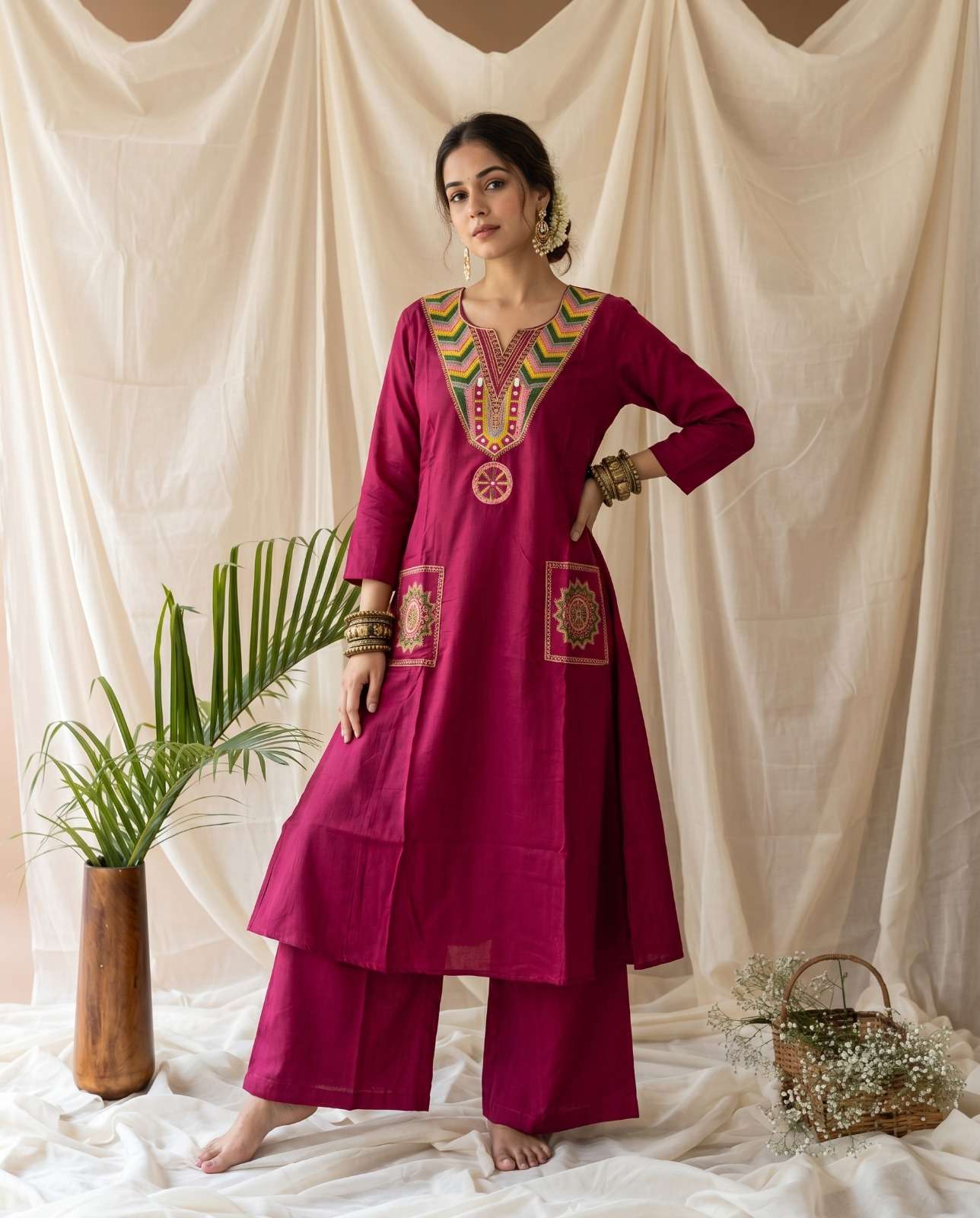 K 1038 BOUTIQUE VERTICAN ALINE CORD SET FOR REGULAR WEAR WHO...